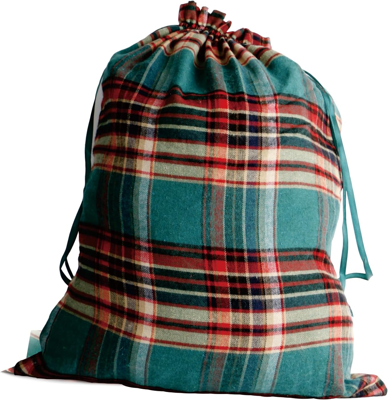 Meseey Large Christmas Gift Bags with Drawstrings Red Green Buffalo Plaid Reusable Sacks Bags Brown Black Gingham Pouch Bag for Thanksgiving Party Gift Wrapping(3 color mix, 20x28 Inch)