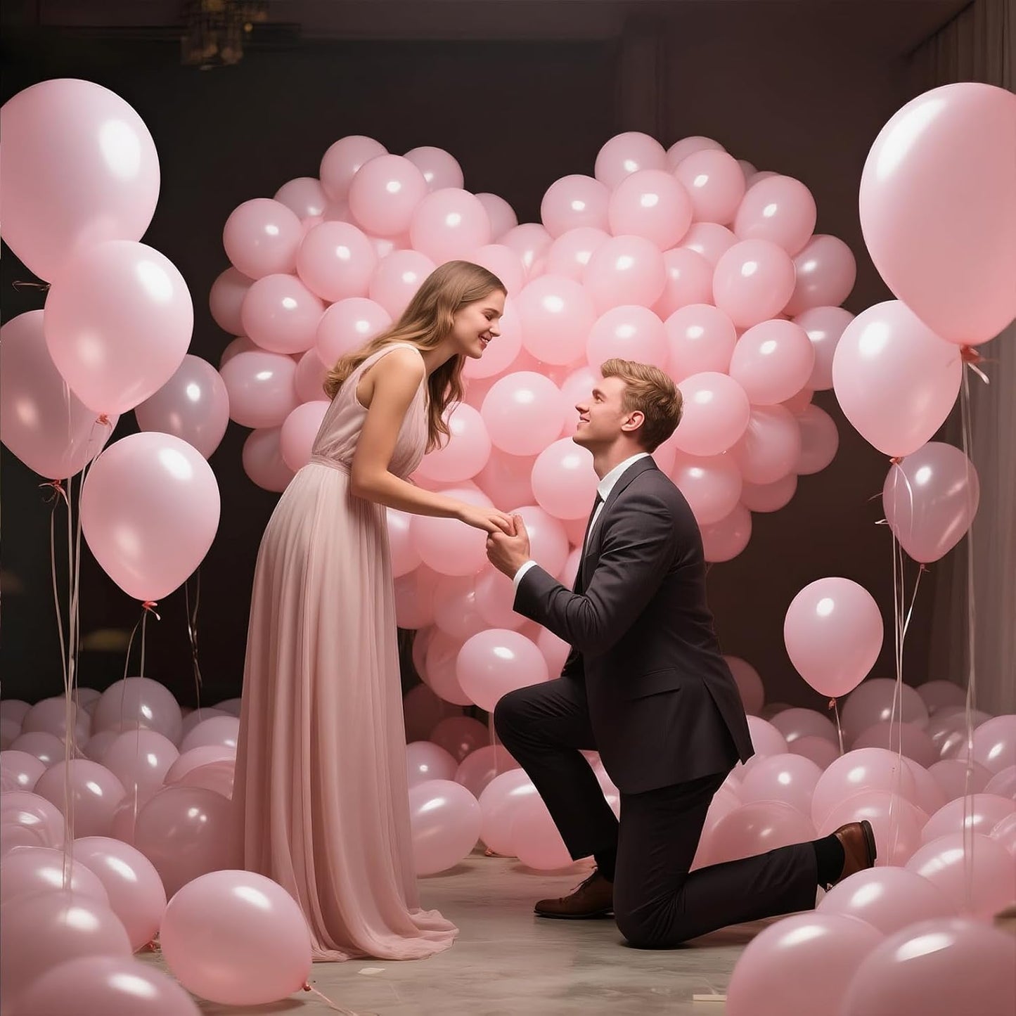 KAWKALSH Light Pink Balloon 12 Inch, 110pcs Latex Party Balloons Helium Bright Color for Birthday Baby Shower Wedding Party Supplies Arch Garland Decoration