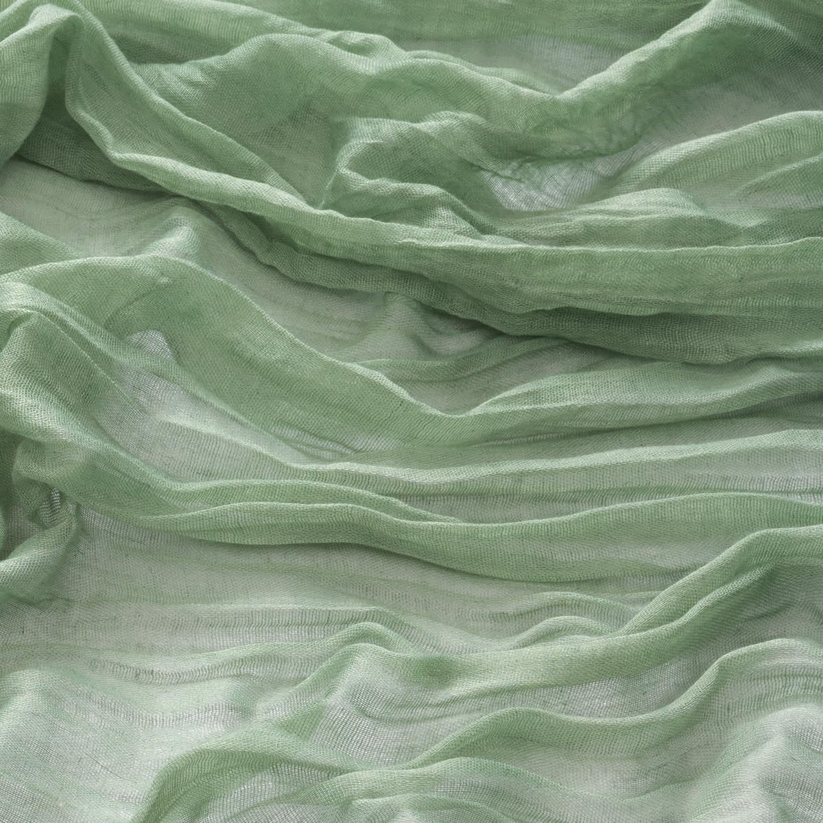 MLMW 2 Pack Sage Green Table Runner Cheesecloth Boho Gauze Rustic Cheese Cloth Table Runner 160 inch Sheer 13.3ft for Wedding Party Baby Bridal Shower Birthday