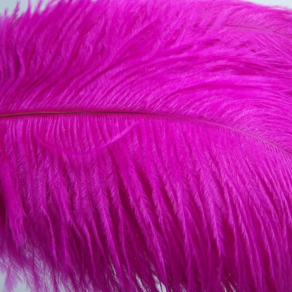 KOLIGHT® 40pcs 12''~14''(30~35cm) Natural Ostrich Feathers for DIY Home Wedding Party Office Decoration (Rose)