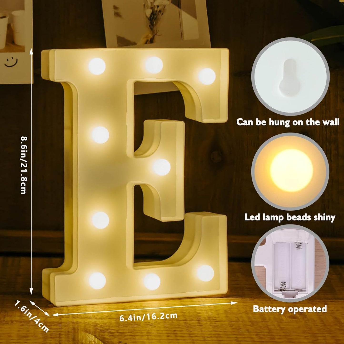 Led Light Up Letters, Led Marquee Letter Lights Love Sign, Decorative Numbers Light, Battery Powered Letter Sign Lights for Love Decor-Warm White