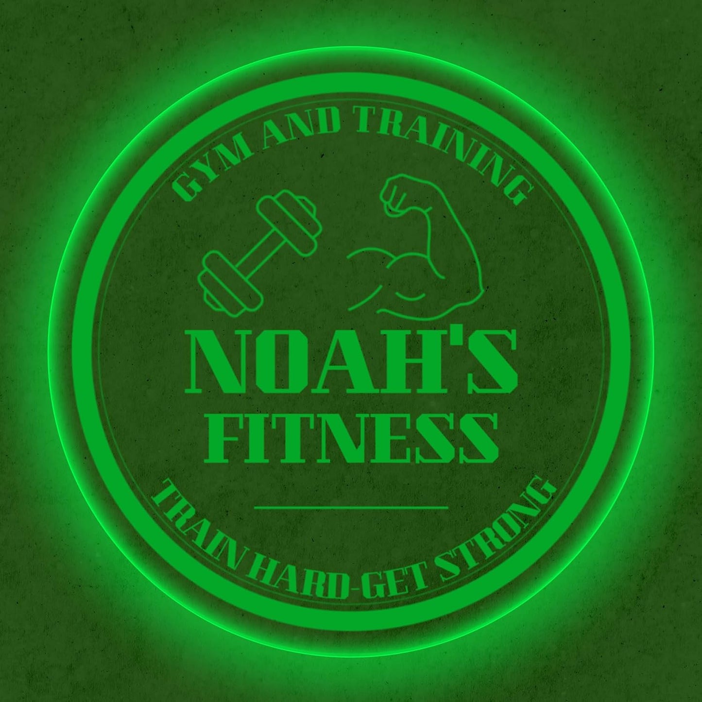 Custom Gym LED Sign – Personalized Color Changing Acrylic Wall Decor for Home Gym, Workout Room, or Man Cave (Gym, 12 INCHES)