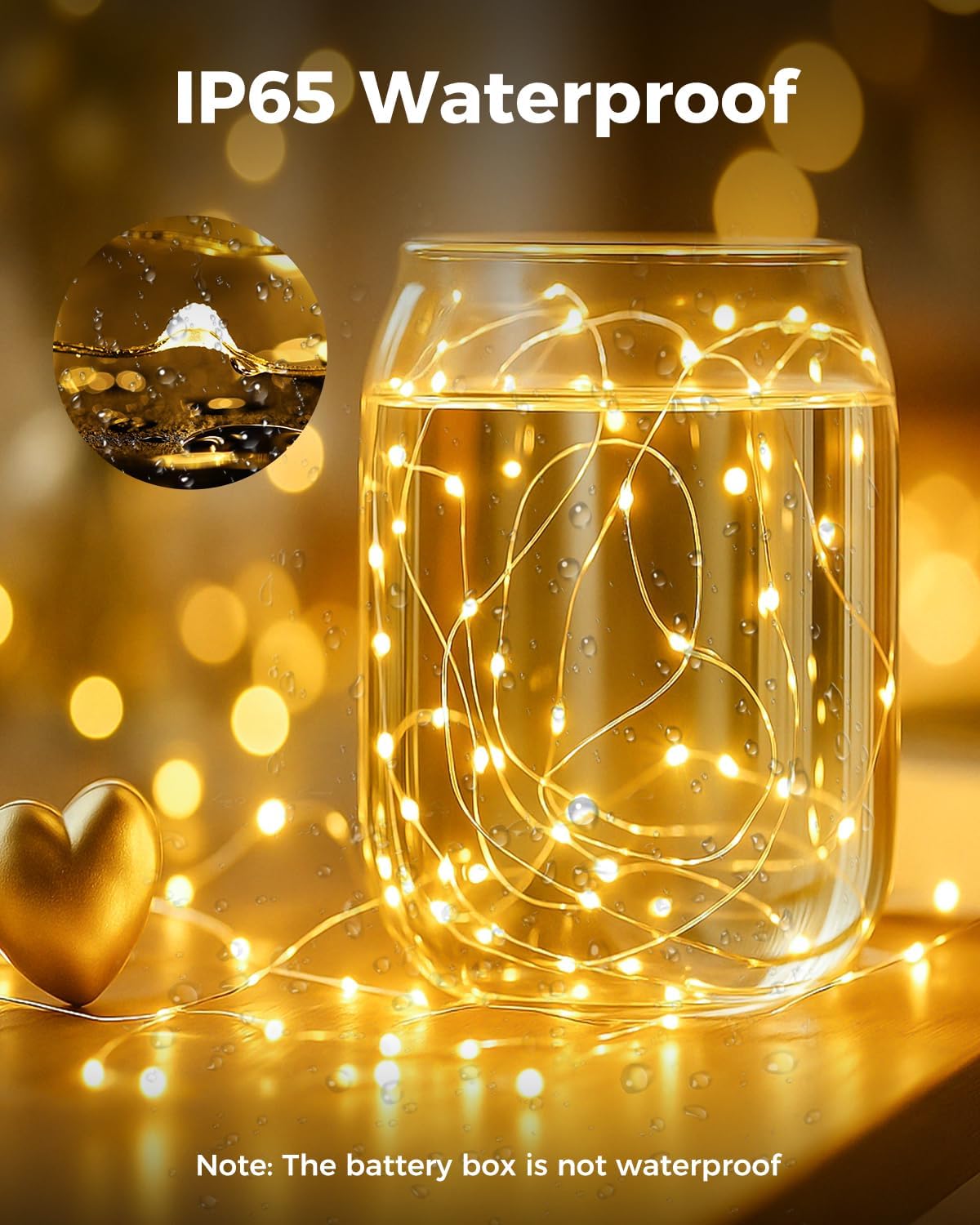 btfarm 12 Pack Fairy Lights Battery Operated, 7FT 20 LED Mini String Lights Waterproof Silver Wire for Mason Jars Centerpiece Table Crafts Bedroom Christmas Decoration, Warm White