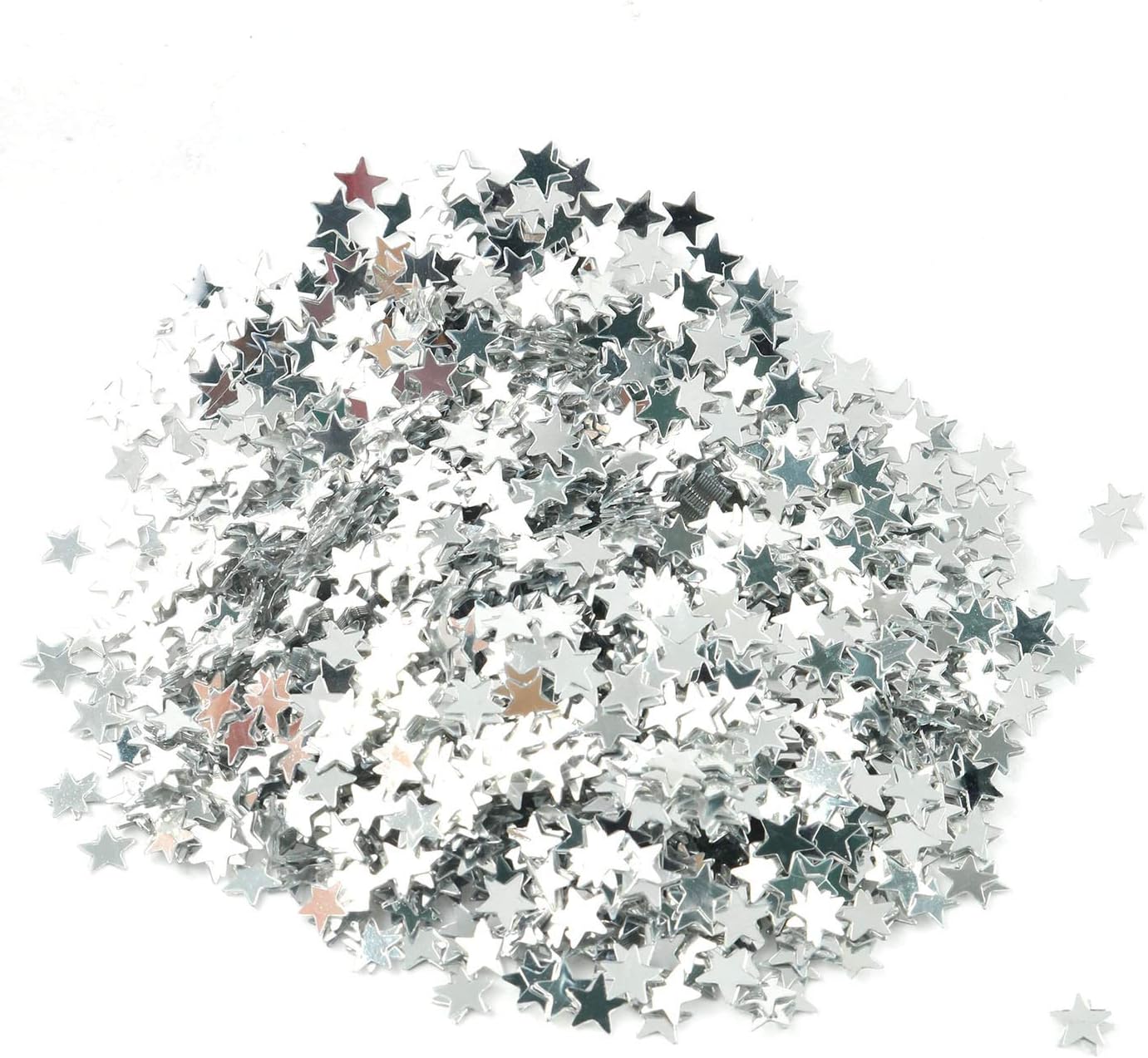 Tegg Star Confetti 30 Grams 6mm Gold and Silver Stars Sequin Metallic Foil Confettis Sprinkles for Wedding Anniversary Birthday Party Table Decoration