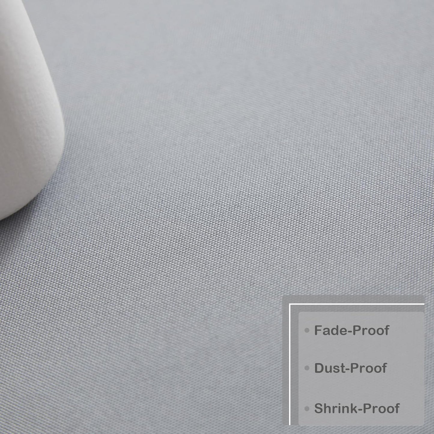 Small Square Grey Tablecloth 24 x 24 Inch Polyester Fabric Washable Table Cover Decorative Wrinkle Resistant Solid Color Table Cloth for Nightstand Party Wedding Camping