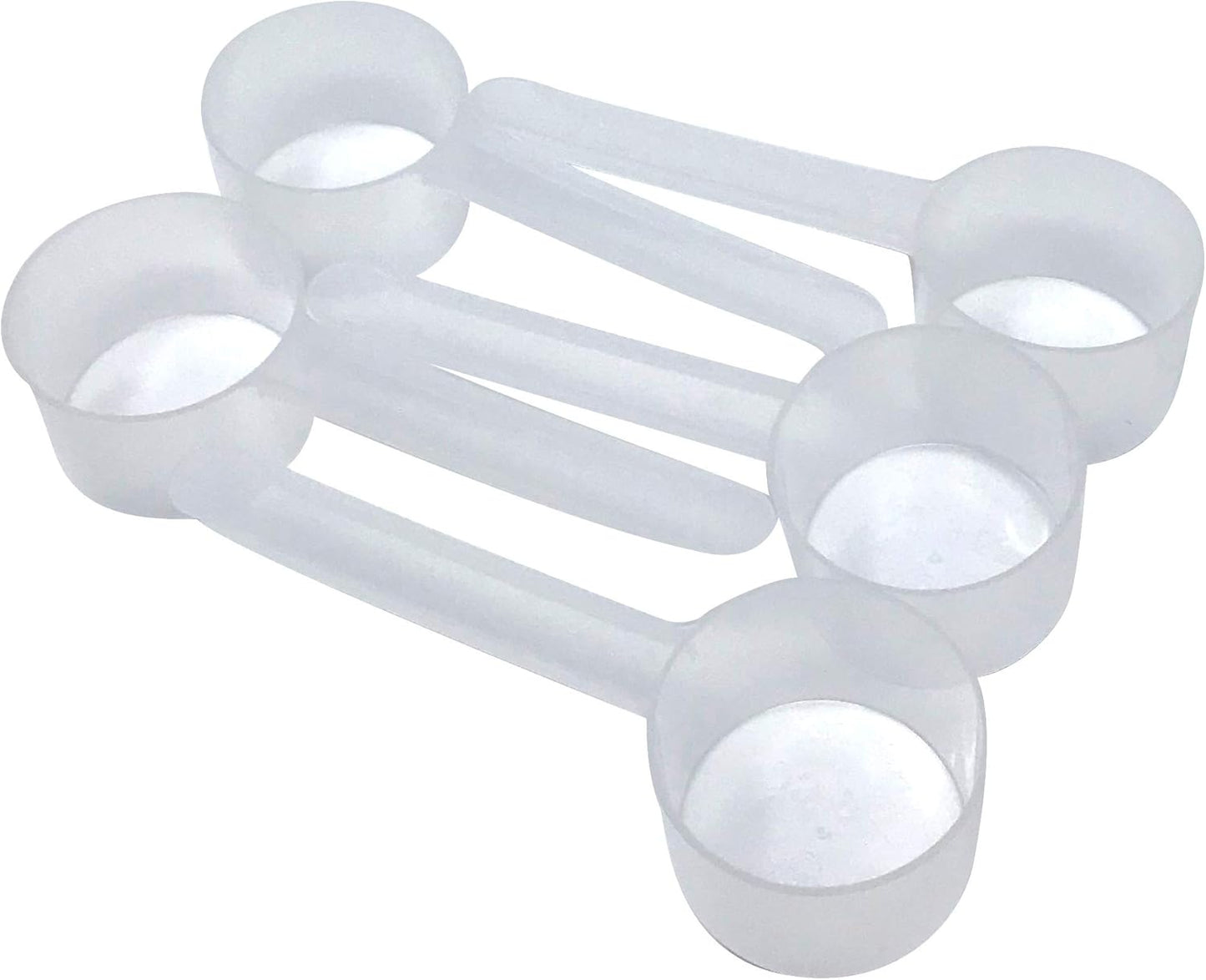 4 Teaspoon (20 mL) Long Handle Scoop for Measuring Coffee, Pet Food, Grains, Protein, Spices and Other Dry Goods (Pack of 5)