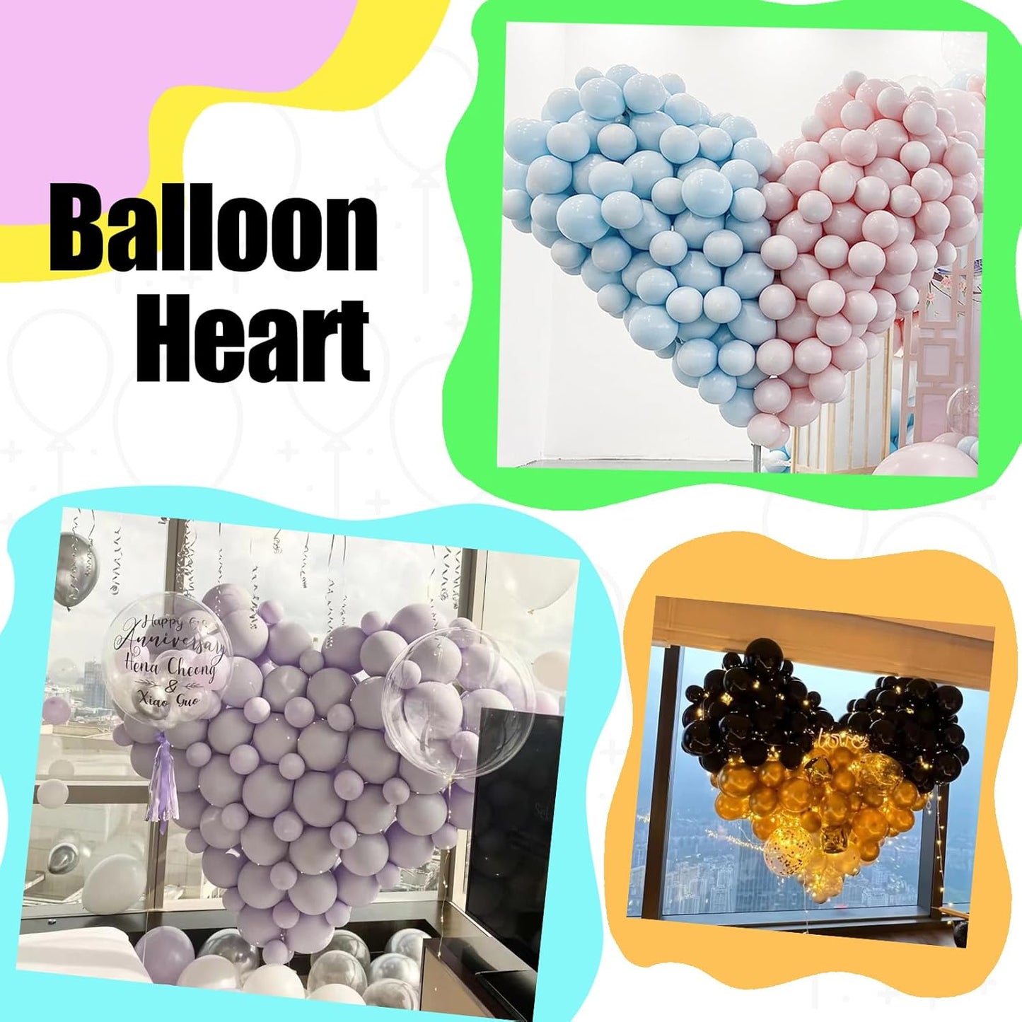 50 Pcs Quick Link Balloons Gold Metallic Chrome 6 inch, Latex Linking Balloons for Balloon Wall/Arches/Chains, Birthday Party Wedding Anniversary Graduation Arch Party Decor (gold)