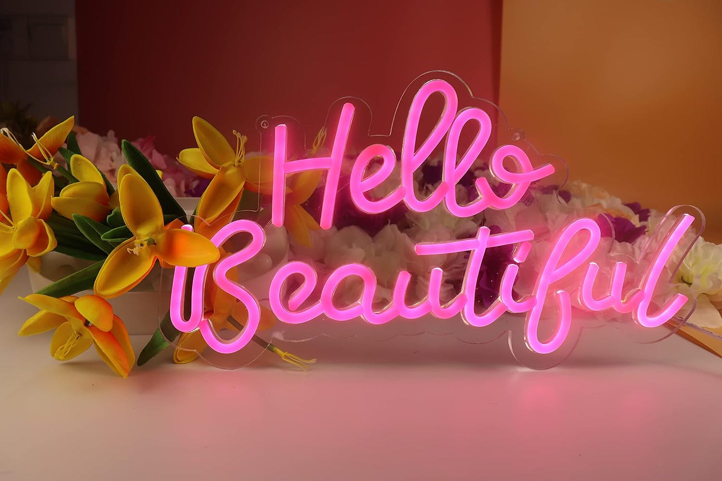 LED Neon Sign Night Light for Wall Party Décor Bedroom Room Bar Wedding Home Birthday Art Decoration Christmas with USB Chain Light modulator 5v (lets party blue)