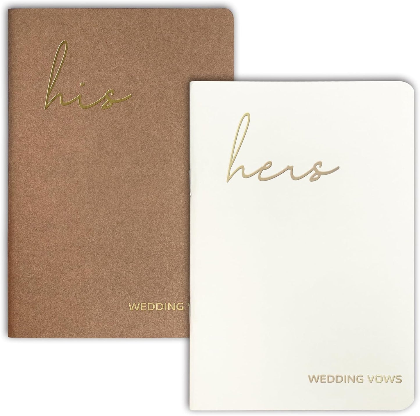 Wedding Vow Books His and Hers, Wedding Registry Gifts Ideas for Bride & Groom,Wedding Essentials