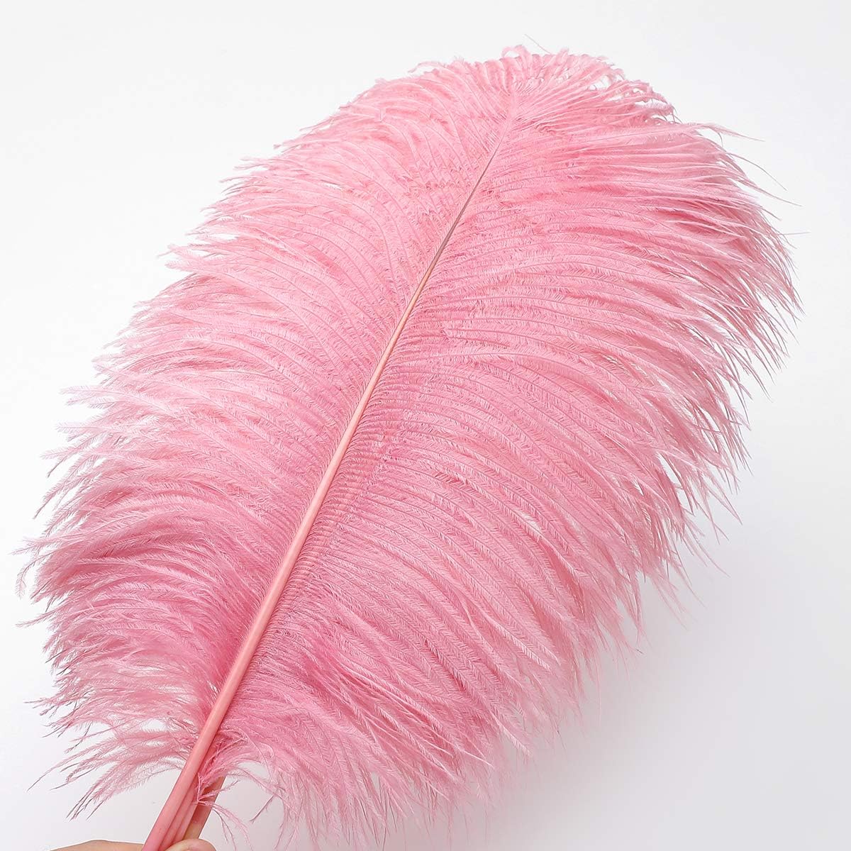 Ballinger Lotus Pink Ostrich Feathers - 24Pcs 12-14inch Large Feathers Bulk for Vase,Party Centerpieces,Wedding and Home Decor