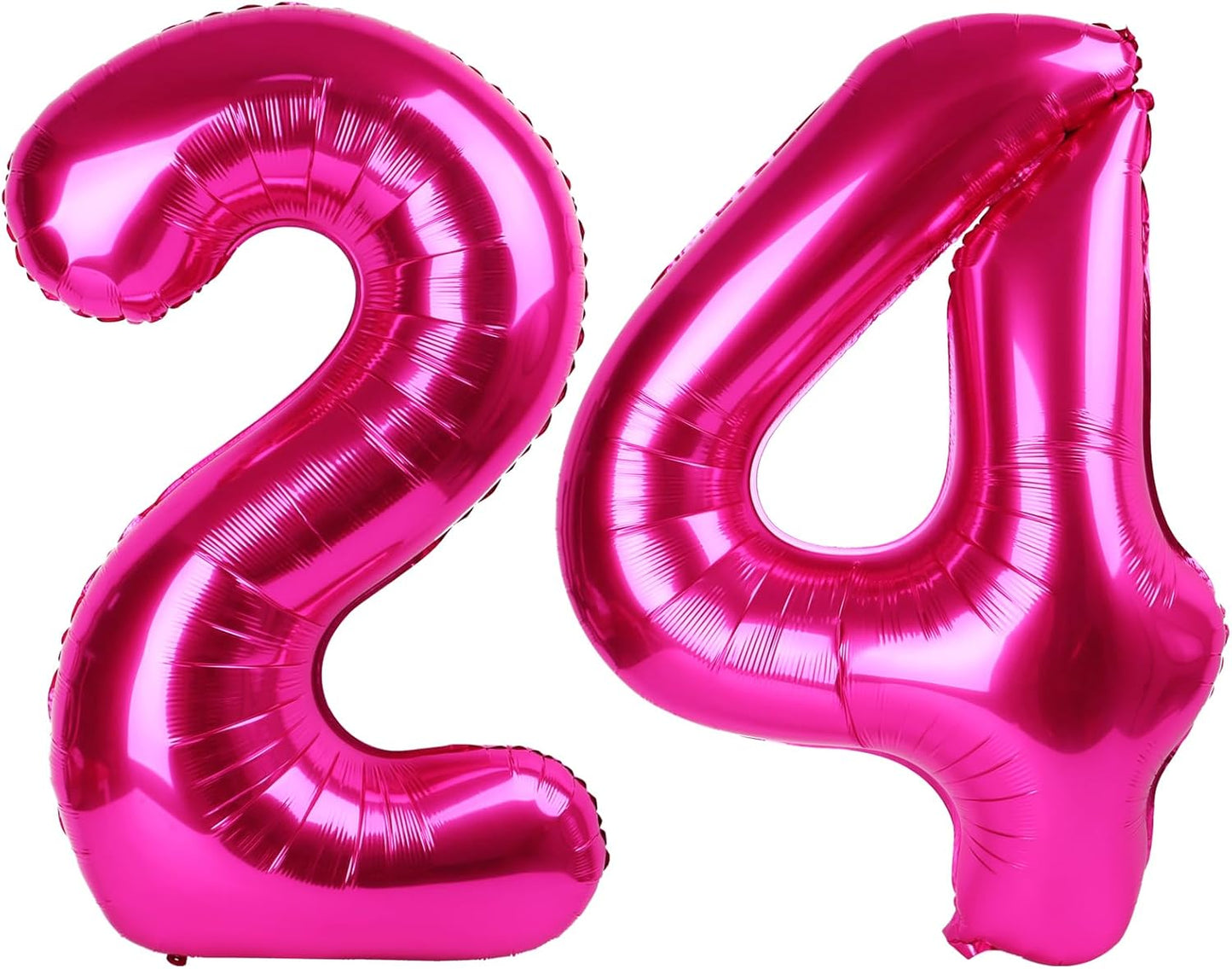 40 Inch Hot Pink 24 Number Balloon