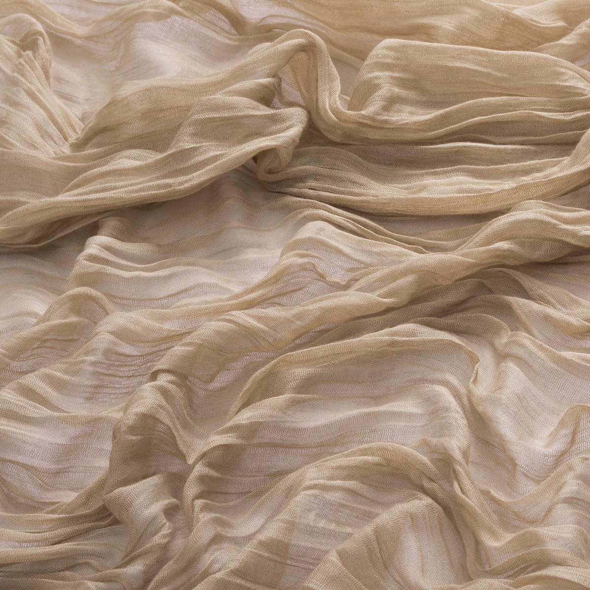 MLMW 3 Pack Fall Table Runner Boho Nude Brown Cheesecloth Table Runner Autumn Gauze Rustic Tan Cheese Cloth 160 inch 13.3ft for Thanksgiving Wedding Party Baby Bridal Shower Birthday