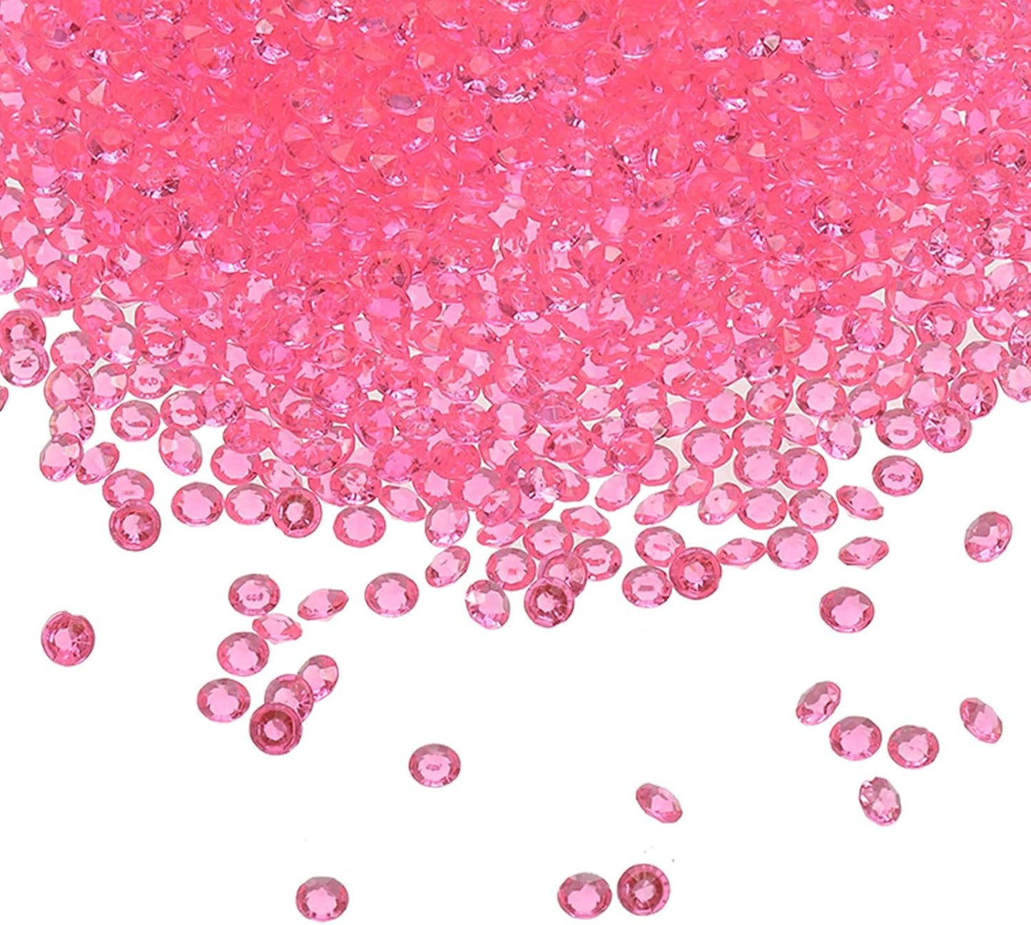 PATIKIL 10000 Pcs Wedding Table Scatter Confetti Crystals 4.5mm Acrylic Diamonds Vase Fillers Gems for Table Centerpiece Decorations Party Vase Beads, Light Pink