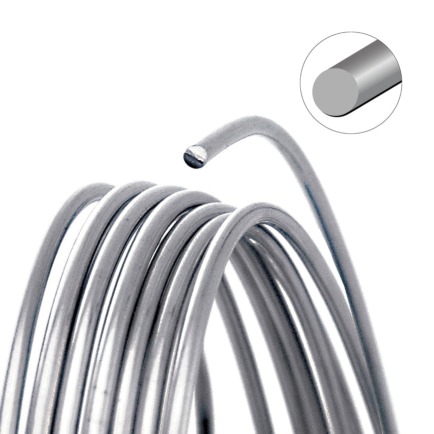 The Beadsmith Wire Elements Craft Wire – Tarnish Resistant, Soft Temper, Round, Titanium Color – 0.41mm, 26 Gauge, 15 Yard Spool – Jewelry Making, Wire Wrapping, Floral, & Other DIY Crafts