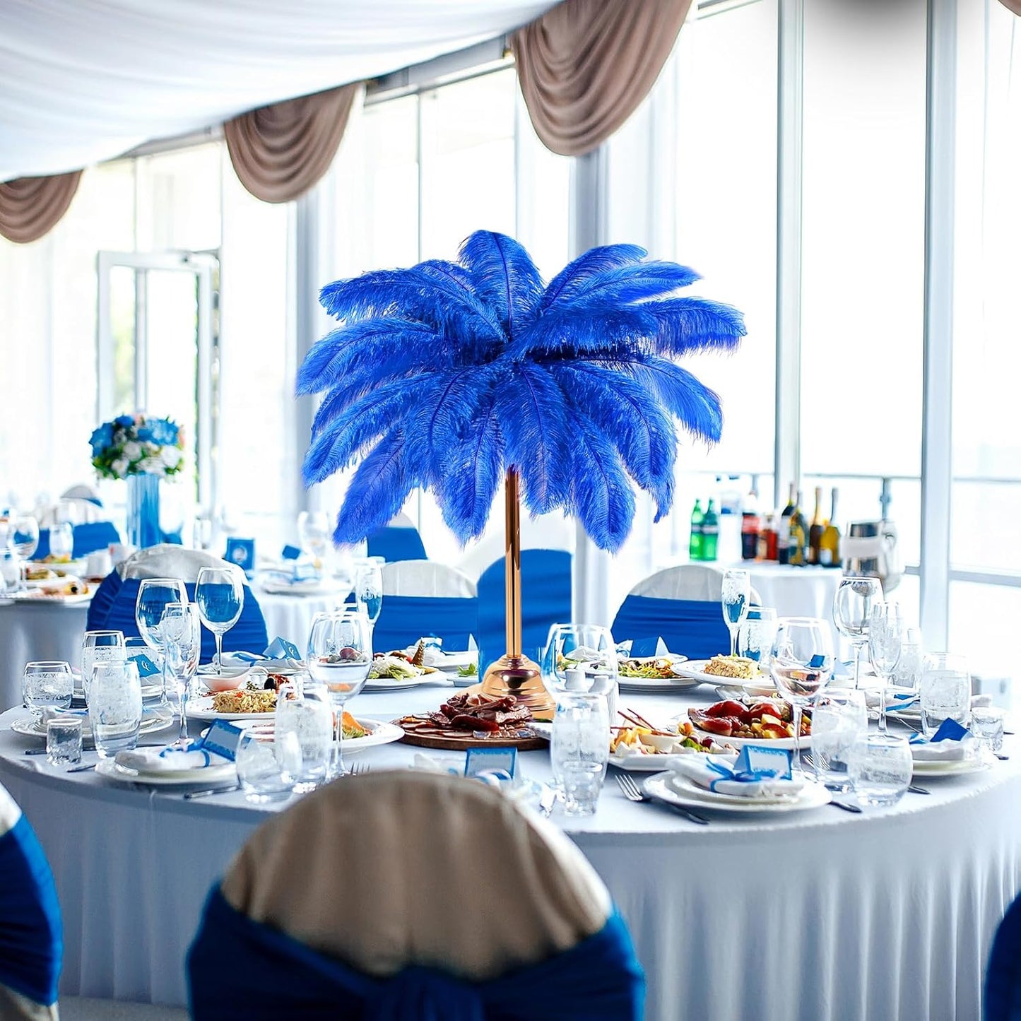 80 Pcs Large Natural Ostrich Feathers Plumes 14-16 Inch Bulk for DIY Crafts Wedding Party Centerpiece Vase