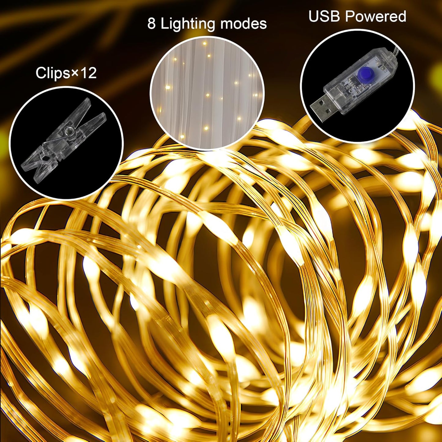 Tulle Backdrop Curtain with Lights String 10FT X 10FT White Sheer Tulle Backdrop Curtains for Wedding Birthday Party Reception Photo Booth Background Decorations (2 Panels 5x10FT)