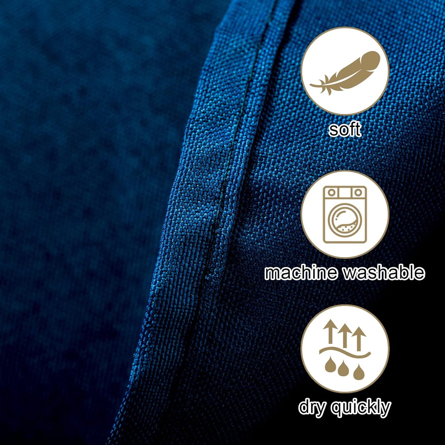 Ascoza 2pack 90 Inch Peacock Blue Round Tablecloth in Washable Polyester Fabric for Wedding/Banquet/Restaurant/Parties…