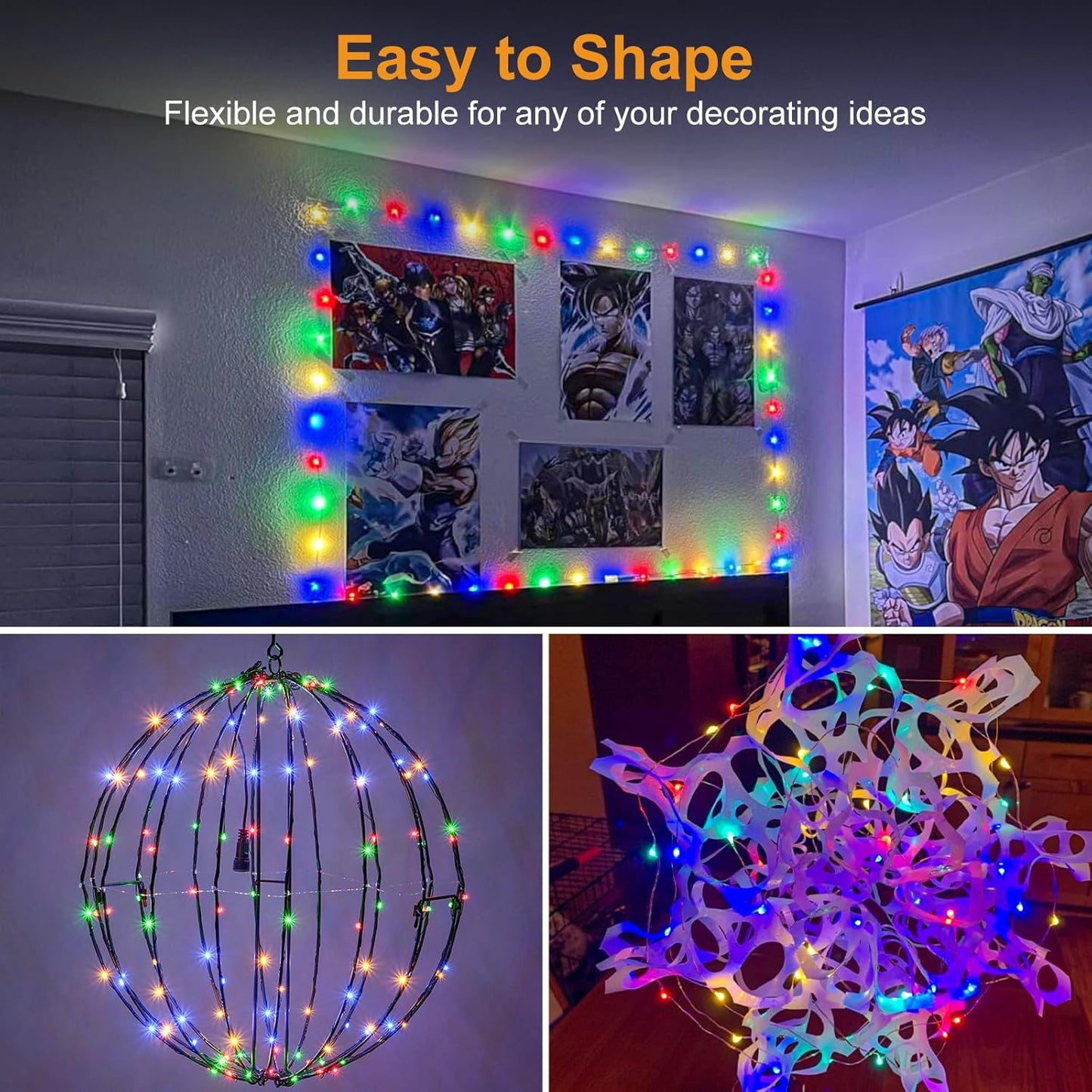 btfarm 6 Pack Fairy Lights Battery Operated [3 Modes], 7ft 20 Led Twinkle Lights String Lights Waterproof Bulk Small Mini Silver Wire for Mason Jars Vases Wedding Table Centerpiece, Multicolor
