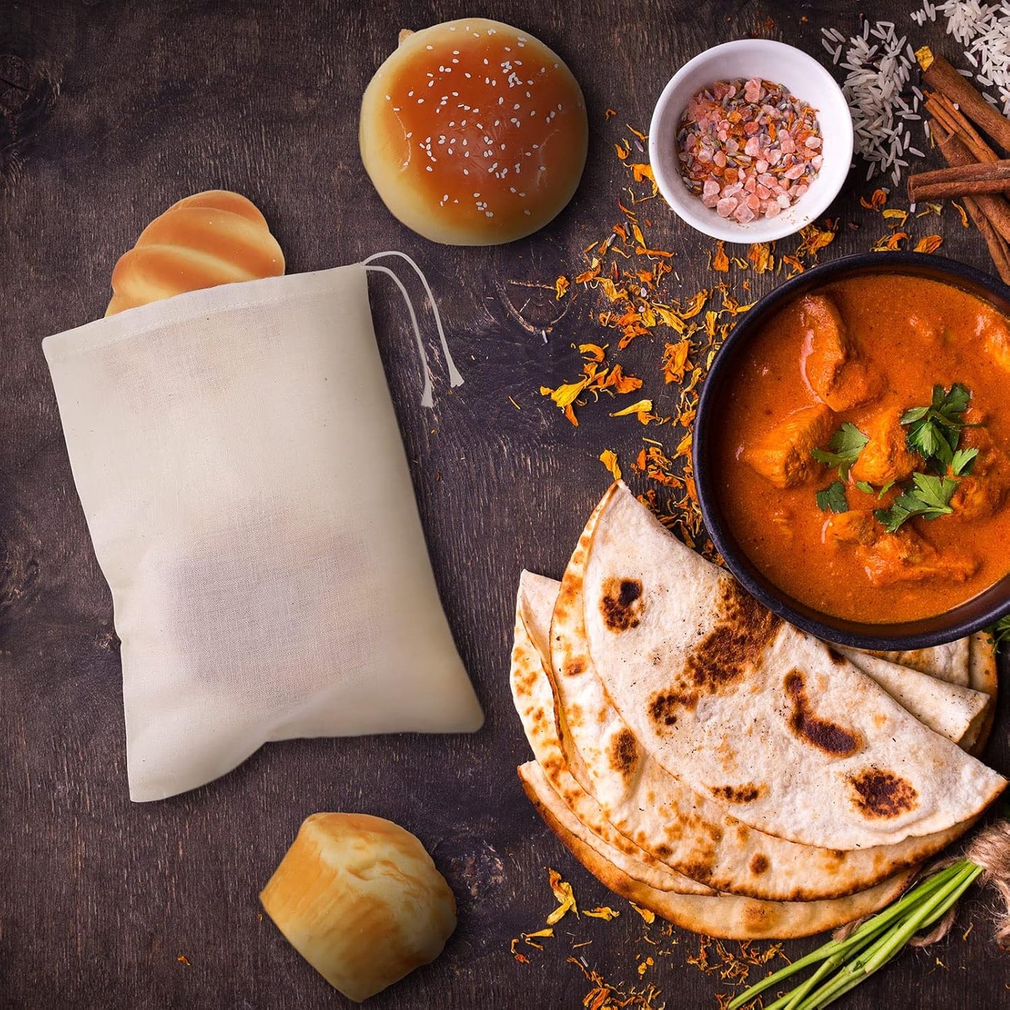 200 Pack Muslin Bags Burlap Drawstring sachet Bags Multipurpose Canvas Linen Pouch for Tea Jewelry Wedding Party Favors Storage