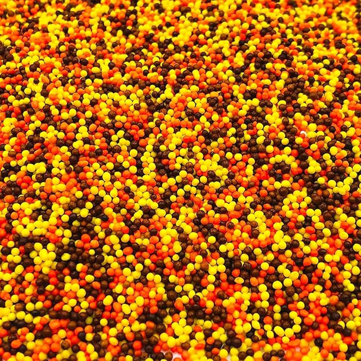 Sentovac Autumn Nonpareils Sprinkles Edible Fall 2mm Mini Peals Orange Sprinkle Harvest Season for Cake Decorating Sugar Candy Cookie Cupcake Topper Baking Decorations Thankgiving Halloween Supplies
