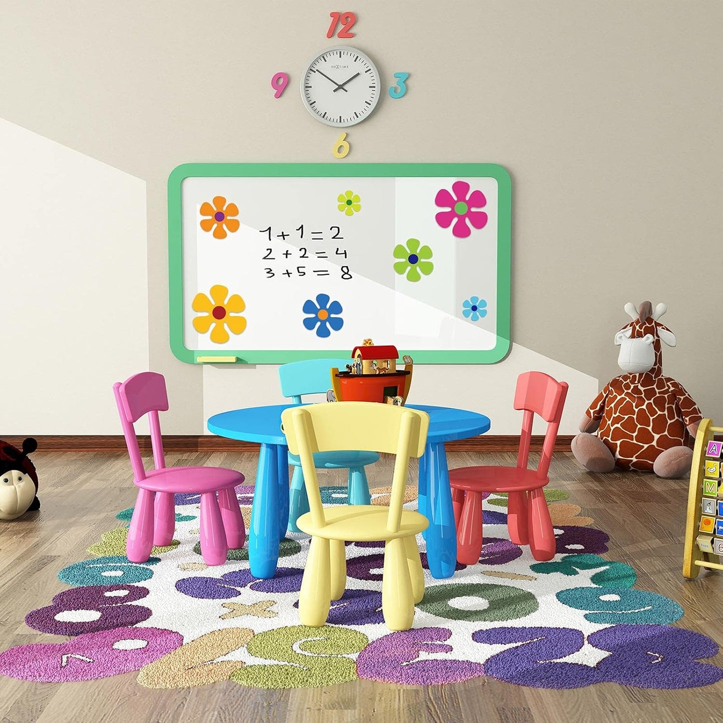 Car Flower Magnet Funny Magnetic Decals Decorations Cute Fridge Magnets 60s Flower Cutout Magnet for Car Home Door Whiteboard Refrigerator (24 Pieces,3.9 x 3.9 Inch, 2.2 x 2.2 Inch, 5.1 x 5.1 Inch)