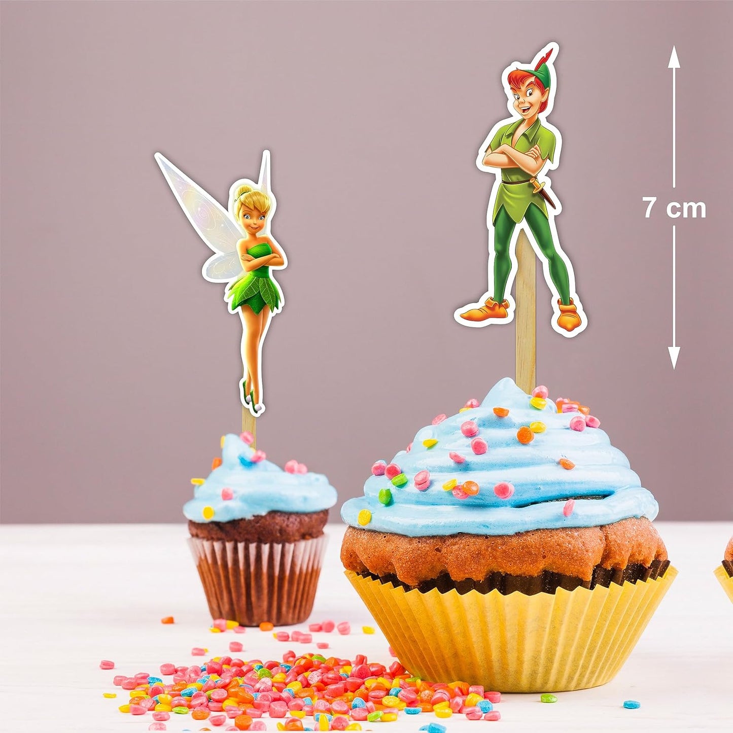"Petr Pan Cupcake Topper – Fairy Tale Theme Birthday Party Supplies – Cartoon-Inspired Cake Decoration for Adults – Perfect for Baby Showers, School Events, Family Celebrations, and Themed Parties"