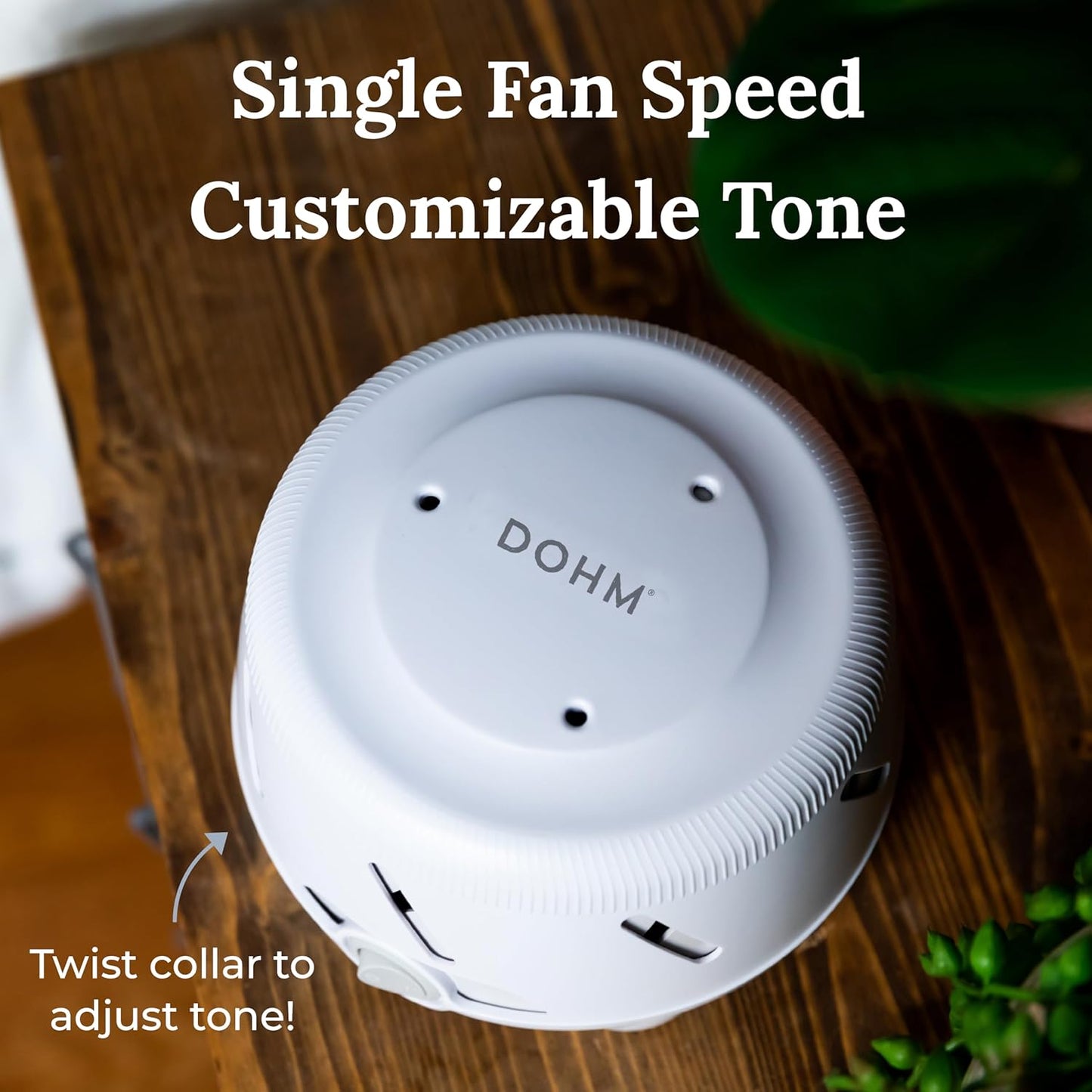 Yogasleep Dohm UNO White Noise Sound Machine (White) with Real Fan Inside for Non-Looping White Noise, for Travel, Office Privacy, Meditation, Sleep Aid for Adults & Baby, Registry Gift