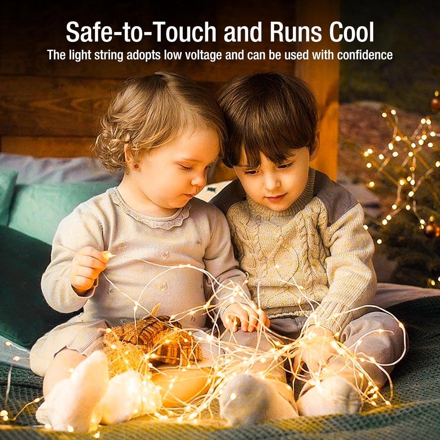 50 Pack Fairy Lights Battery Operated - 7ft 20 Led Twinkle Lights 3 Modes, Bulk Mini String Lights Waterproof for Mason Jars Vases DIY Party Wedding Decoration Christmas -Warm White