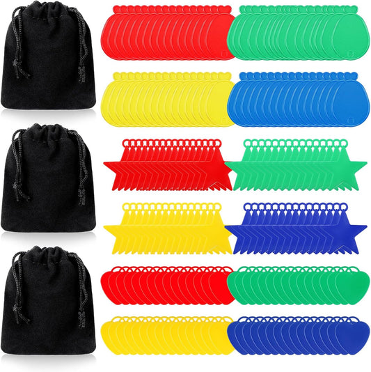 180 Pcs Plastic Balloon Weights Colorful Weights for Balloons for Birthday Party Christmas Wedding Celebration Decoration, Balloon Heart Star Shaped