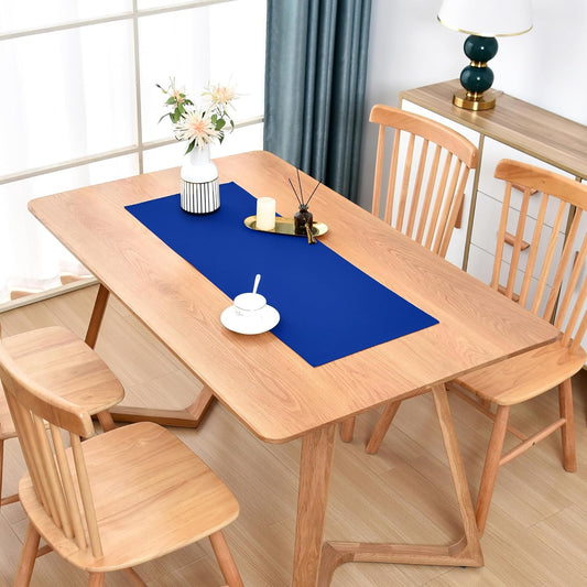 Farmhouse Blue Table Runner Small Short Table Runners 36 Inches Coffee Table Runner for Dresser Living Room Bedroom Holiday Party Banquet 12X36 Inch