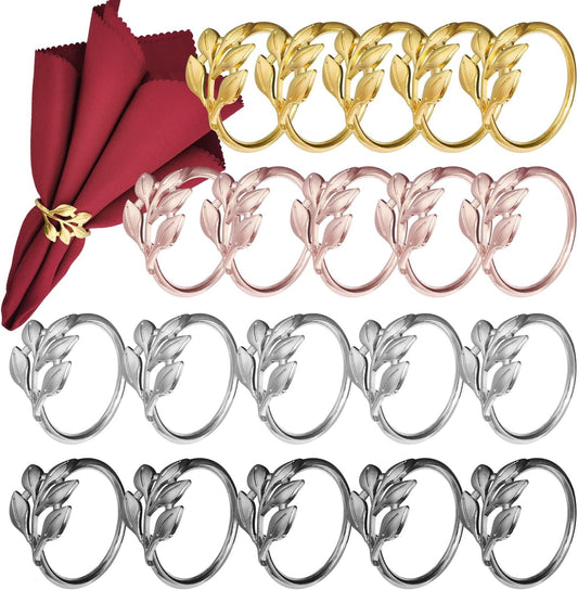 Napkin Ring, Metal Napkin Ring for Table Setting, Wedding, Holiday Party Table