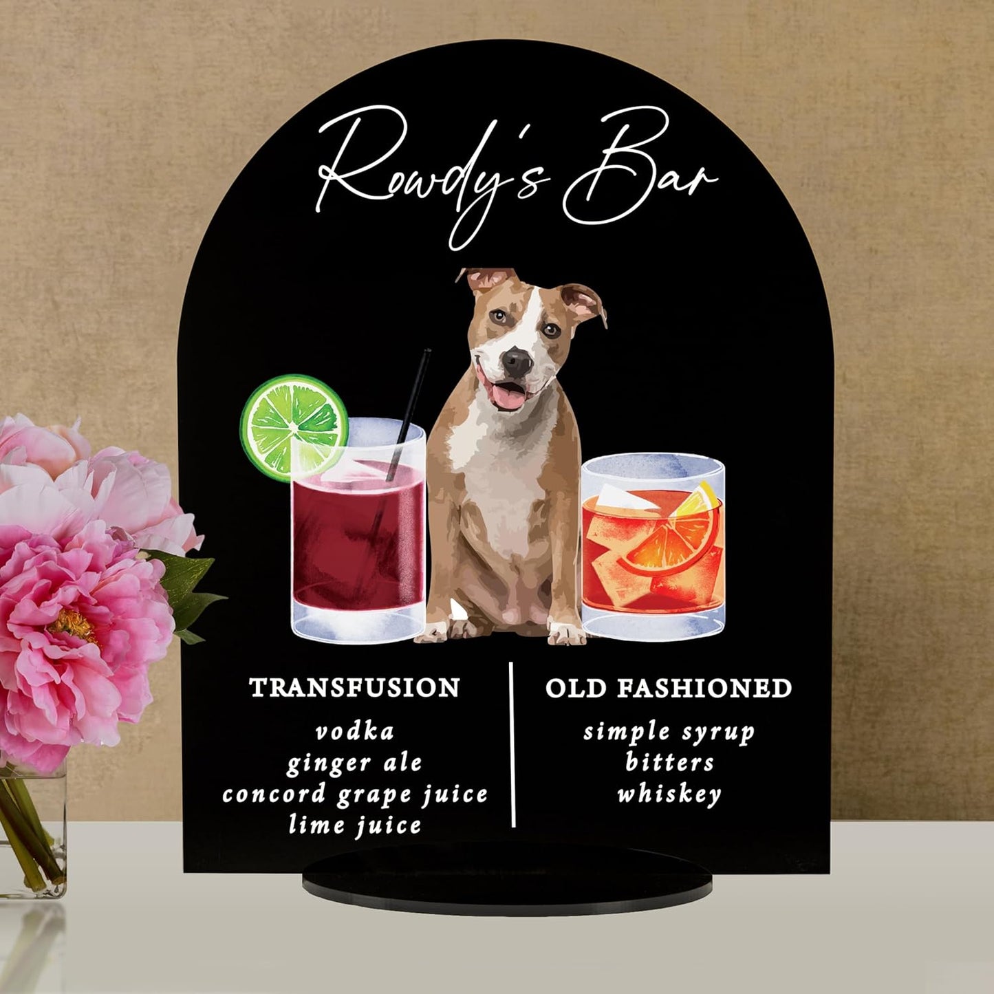 Pet Signature Drink Wedding Signs