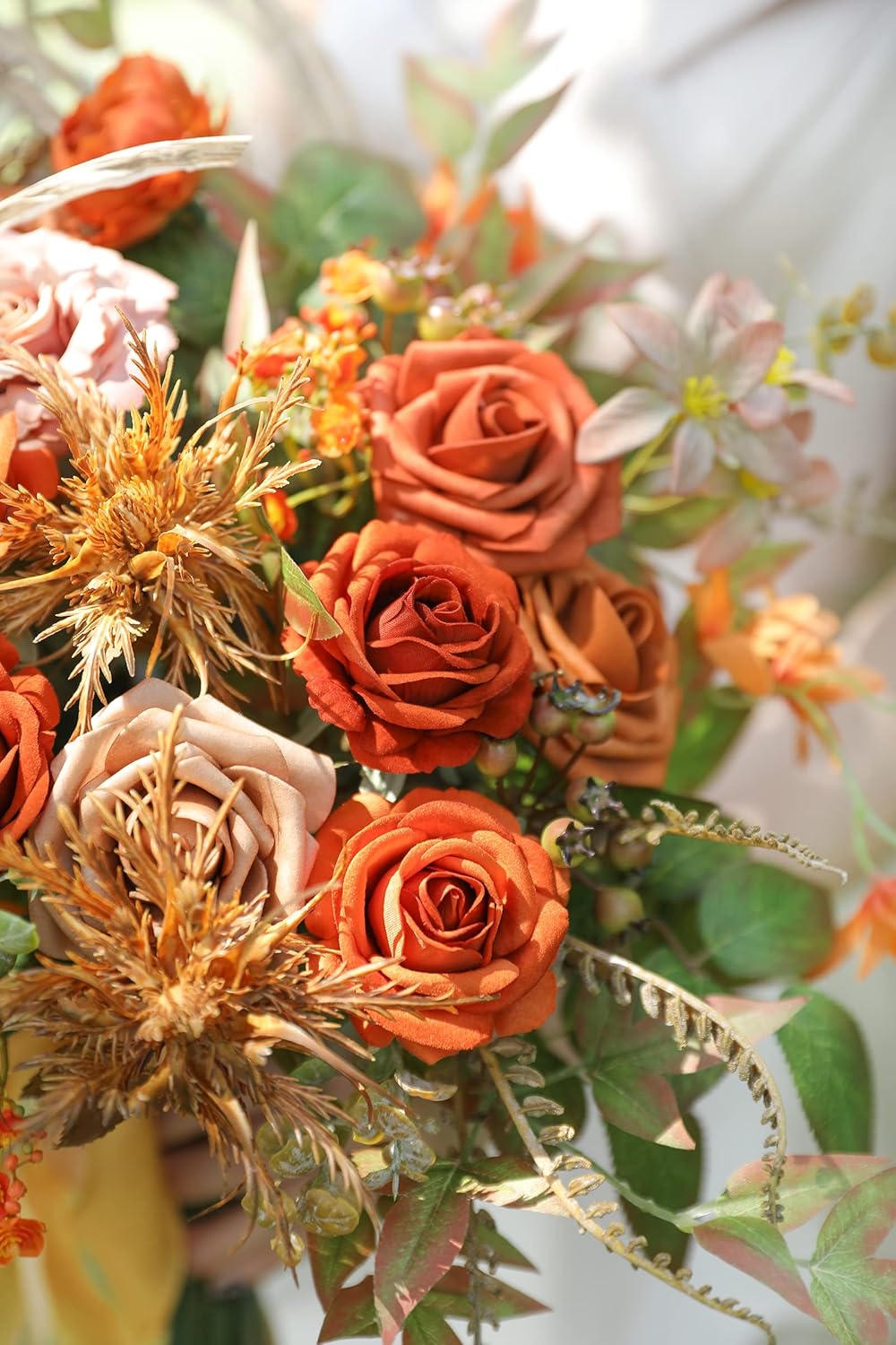 Serra Flora Artificial Greenery Stems Box Set,(Pack of 44pcs) with 7 Kinds of Faux Greenery Picks Filler for DIY Bridal Bouquets Wedding Floral Arrangement Table Centerpieces