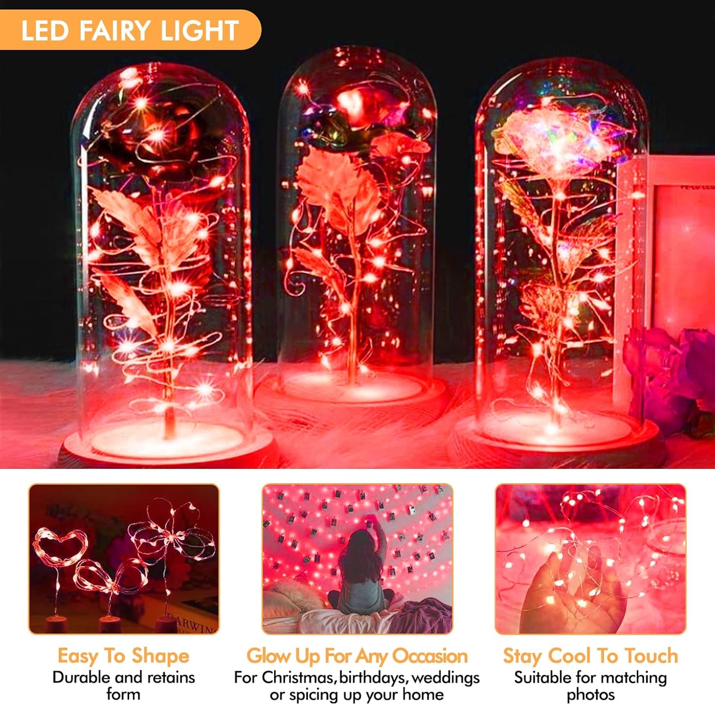 12 Pack Fairy Lights Battery Operated String Lights，7FT 20LED Waterproof Silver Wire Christmas Lights Outdoor,Firefly Mini Lights for Bedroom Party Birthday Wedding Home Decor