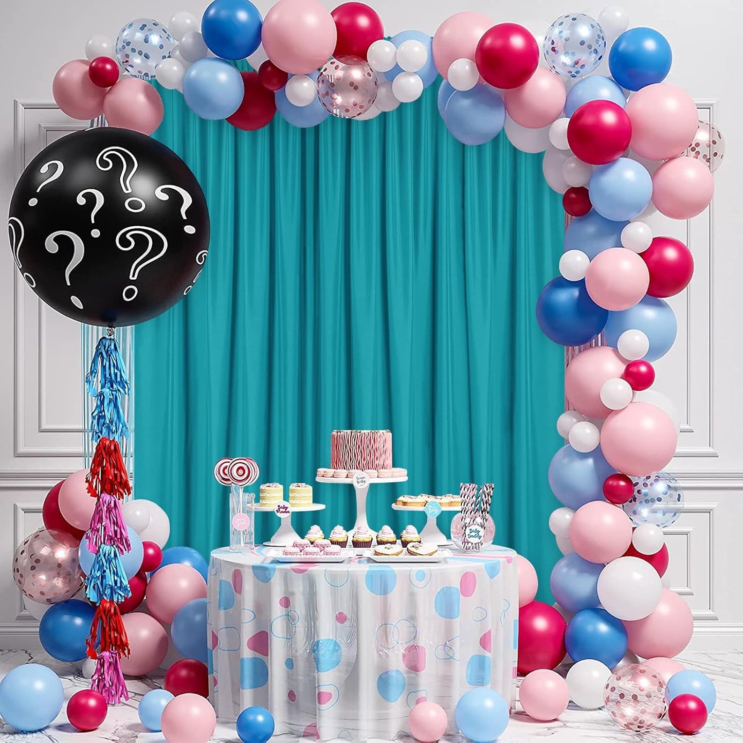 DWCN 10x10 FT Turquoise Backdrop Curtains for Parties, Photography Backdrop Drapes with Rod Pockets for Wedding Decorations Stage Birthday Family Gatherings, 2 Panels 5ft x 10ft