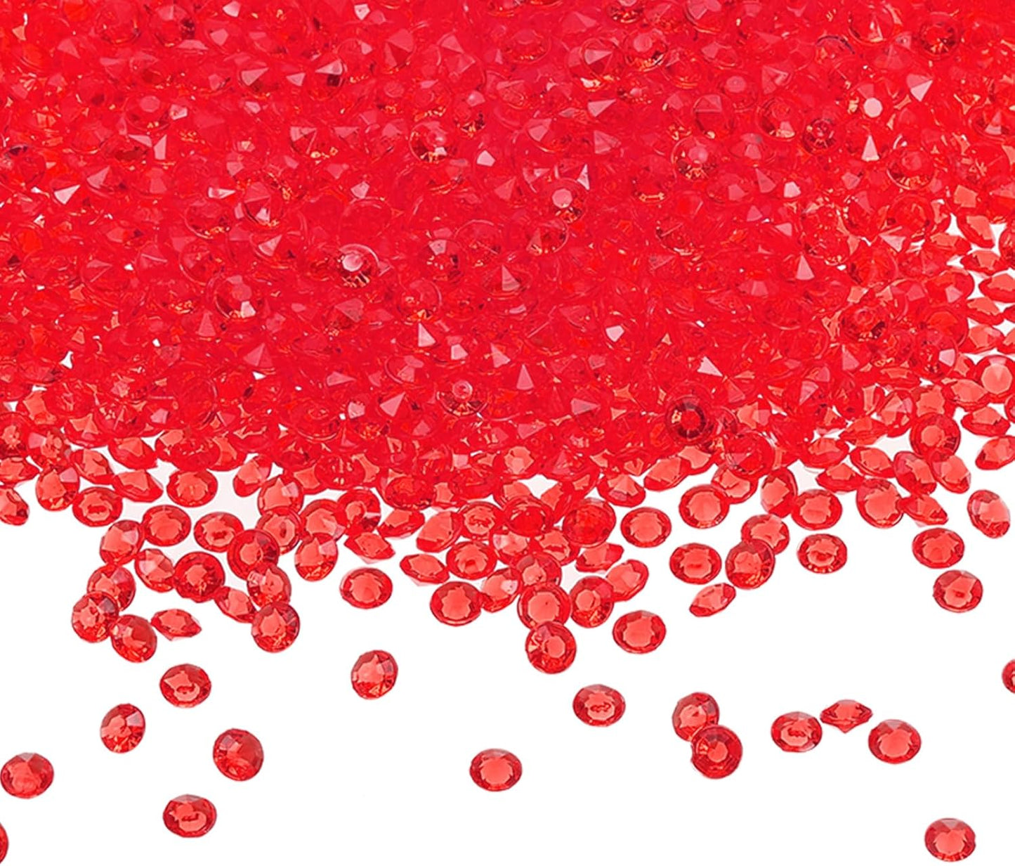 PATIKIL 4000 Pcs Wedding Table Scatter Confetti Crystals 6 mm Acrylic Diamonds Vase Fillers Gems for Table Centerpiece Decorations Party Vase Beads, Dark Red
