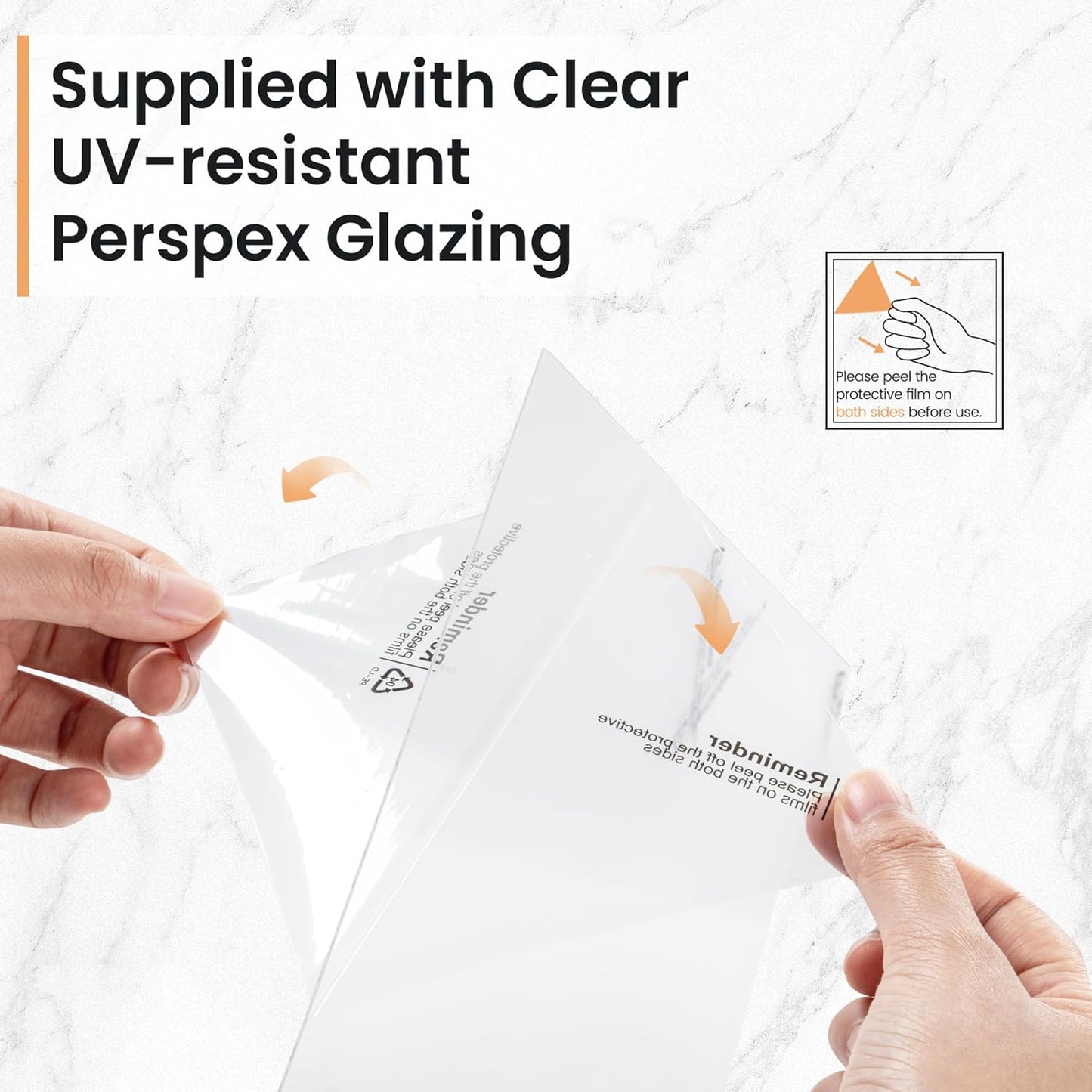 12x16 inch Picture Frame, 12x16 Photo Frames with 8.5x11 Removable Mat - High Definition Plexiglass - Vertical and Horizontal Display - Wall Hanging Frame - White, 3 Pack