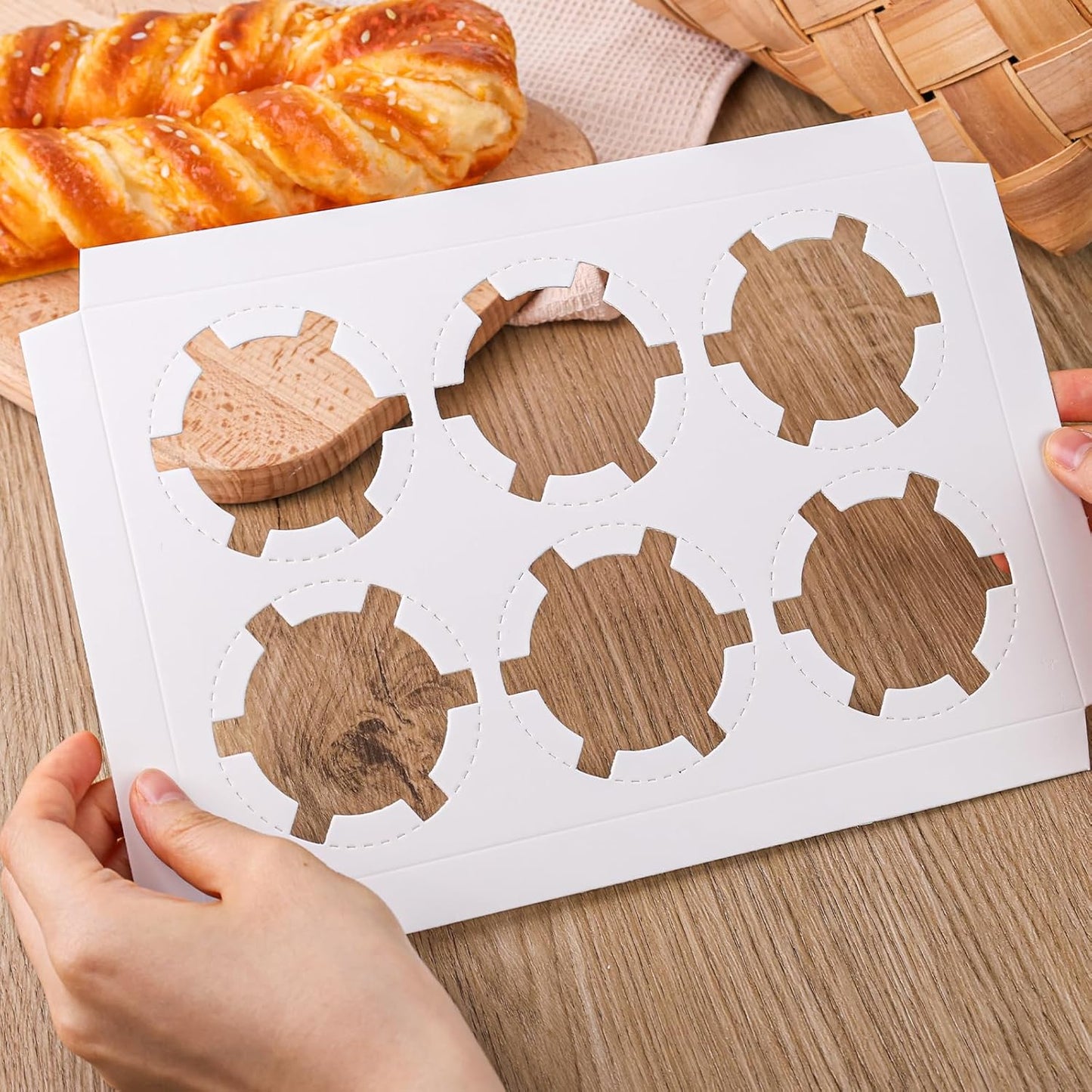 HANSGO 6 Count Cupcake Boxes,6PCS Cupcake Containers with Window White Pastry Boxes for Muffins Pastry Strawberry, Party Supplies 9.5x6.3x3.5 Inch