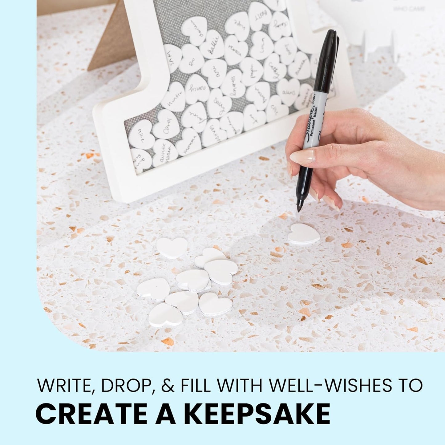 GLM Adorable First Birthday Decorations - Guest Book Alternative for a 1st Birthday Celebration, 1st Birthday Boy or Baby Girl 1st Birthday Decorations