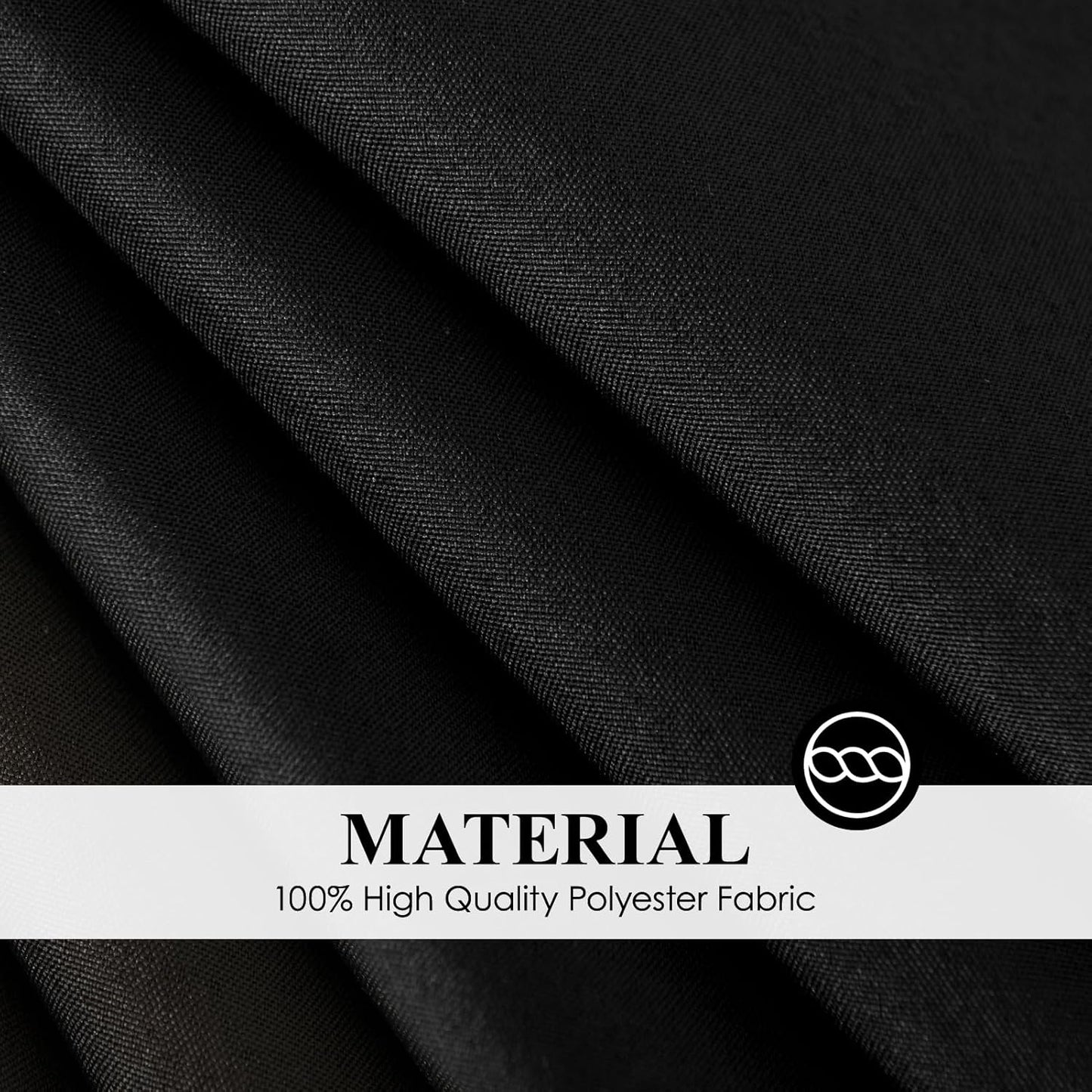 Round Tablecloth 6 Pack 90 Inch Black Tablecloths Washable Decorative Linen Polyester Table Clothes Cover for Dining Table Banquets Buffet Parties and Wedding