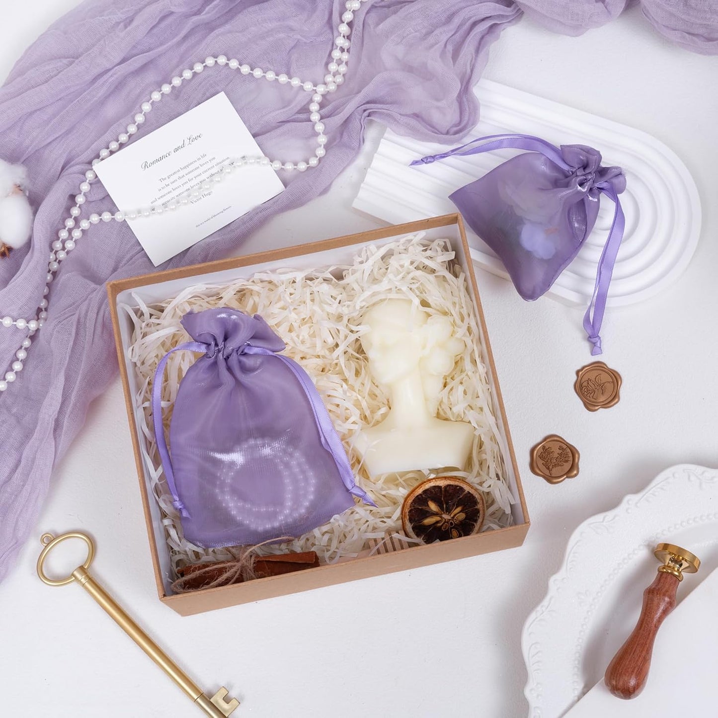 20 Pcs Purple Small Organza Bags 3X4 inch for Wedding Favors with Drawstring, Mini Mesh Gift Bags Jewelry Pouch for Candy Bridal Shower Party Favor Baby Shower Christmas