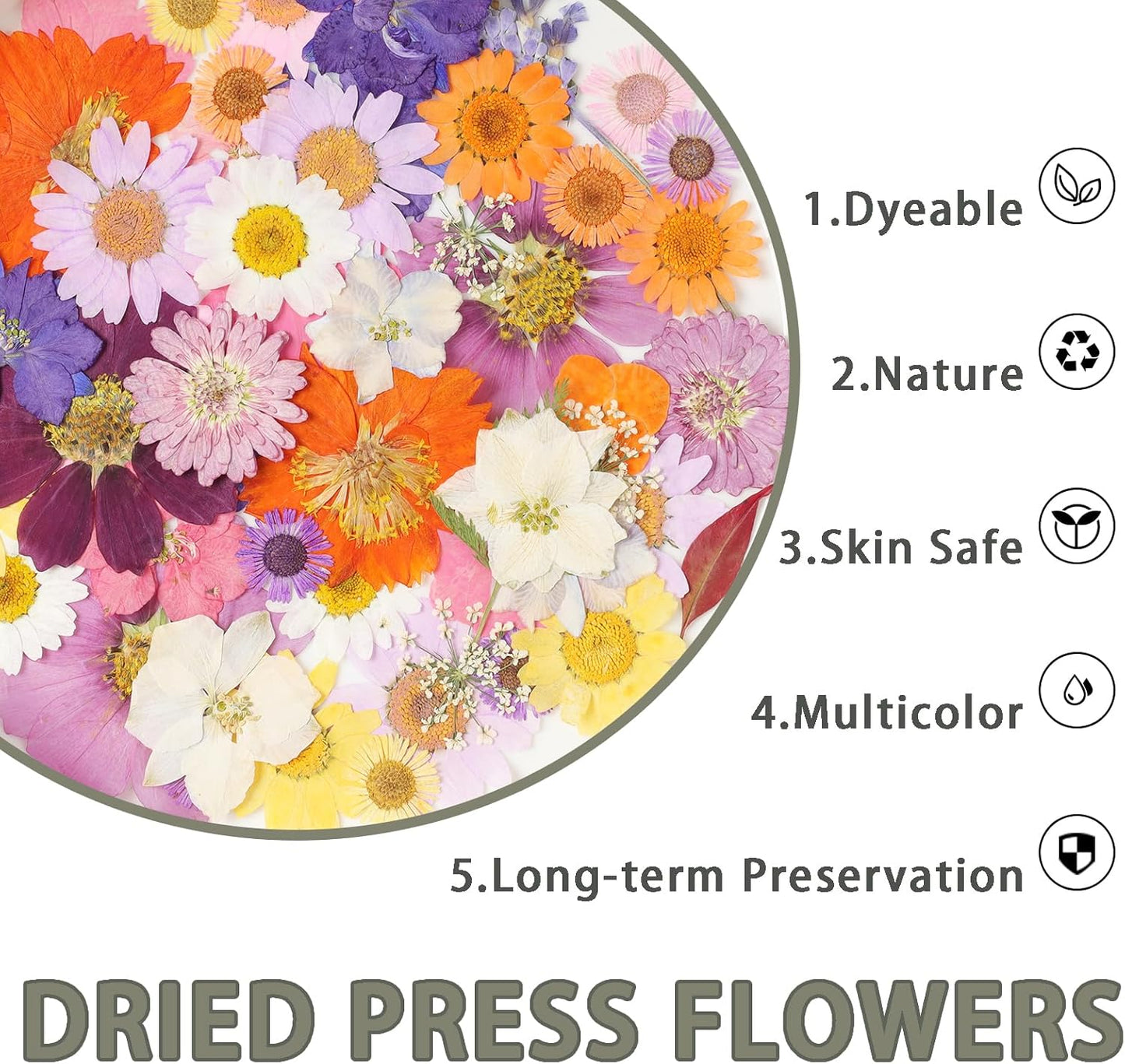 120Pcs Dried Pressed Flowers for Resin Mould Dry Flower Real Leaves Bulk with Tweezers Natural Herbs Kit for Scrapbooking DIY Art Crafts Candle Jewelry Making Nails Floral Decoration (Delicate Color)