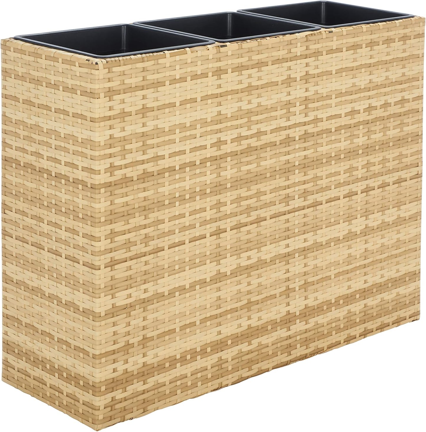 SAFAVIEH Outdoor Collection Rita Natural Woven Rectangular Flower Rack