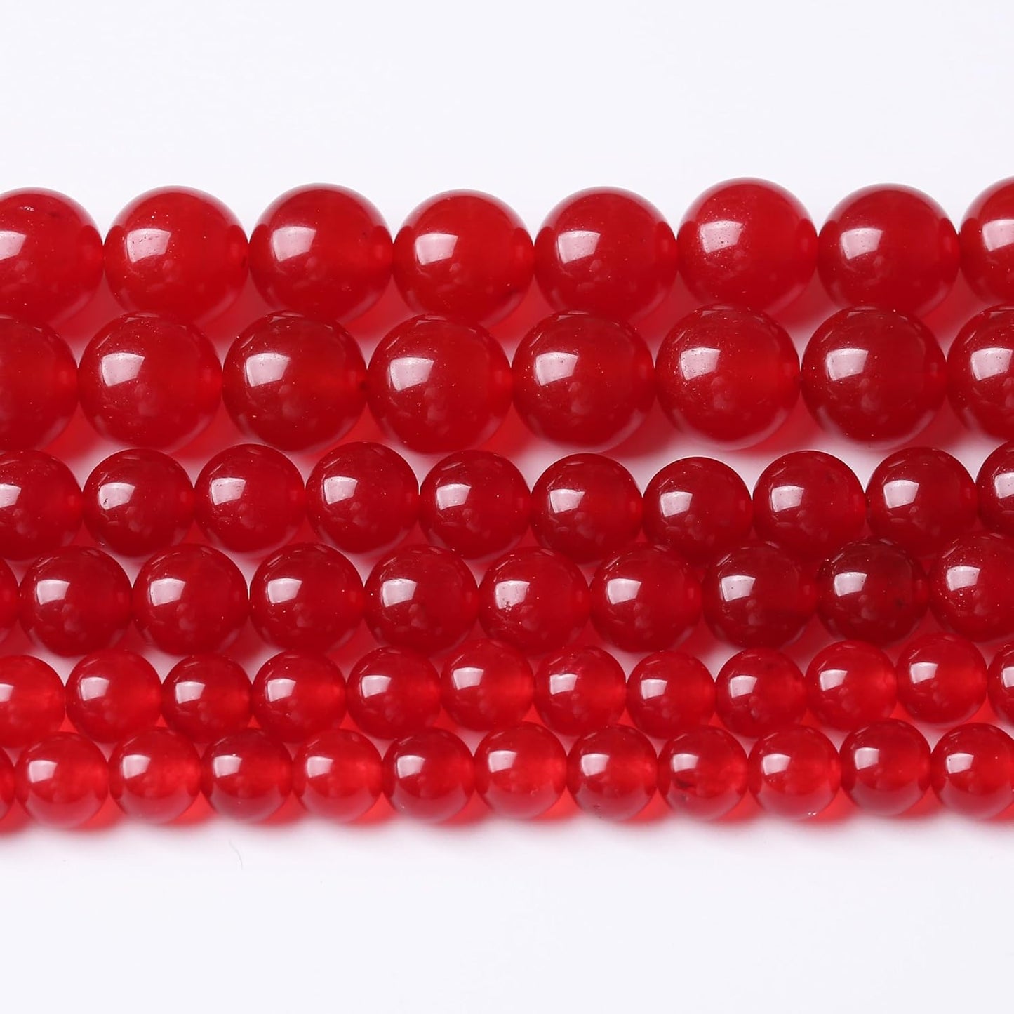 Carnelian Stone Beads Gemstone Round Crystal Energy Jade Beads Stone Beads for Jewelry Making DIY Bracelet Necklace Jewelry Making 1 Strand 15.5inch 35PCS 10MM