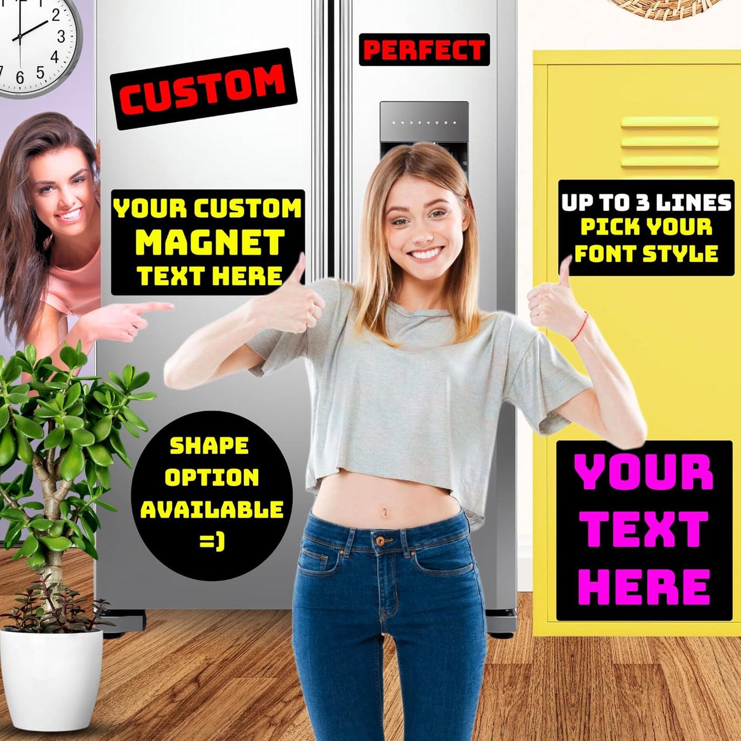 Customizable Magnet Bumper ❚ Design Your Own Custom Magnet ❚ Multiple Size and Color Options ❚ Car Truck Van ❚ Pick Your Font/Pick Your Color ❚ We Print All Made in The USA