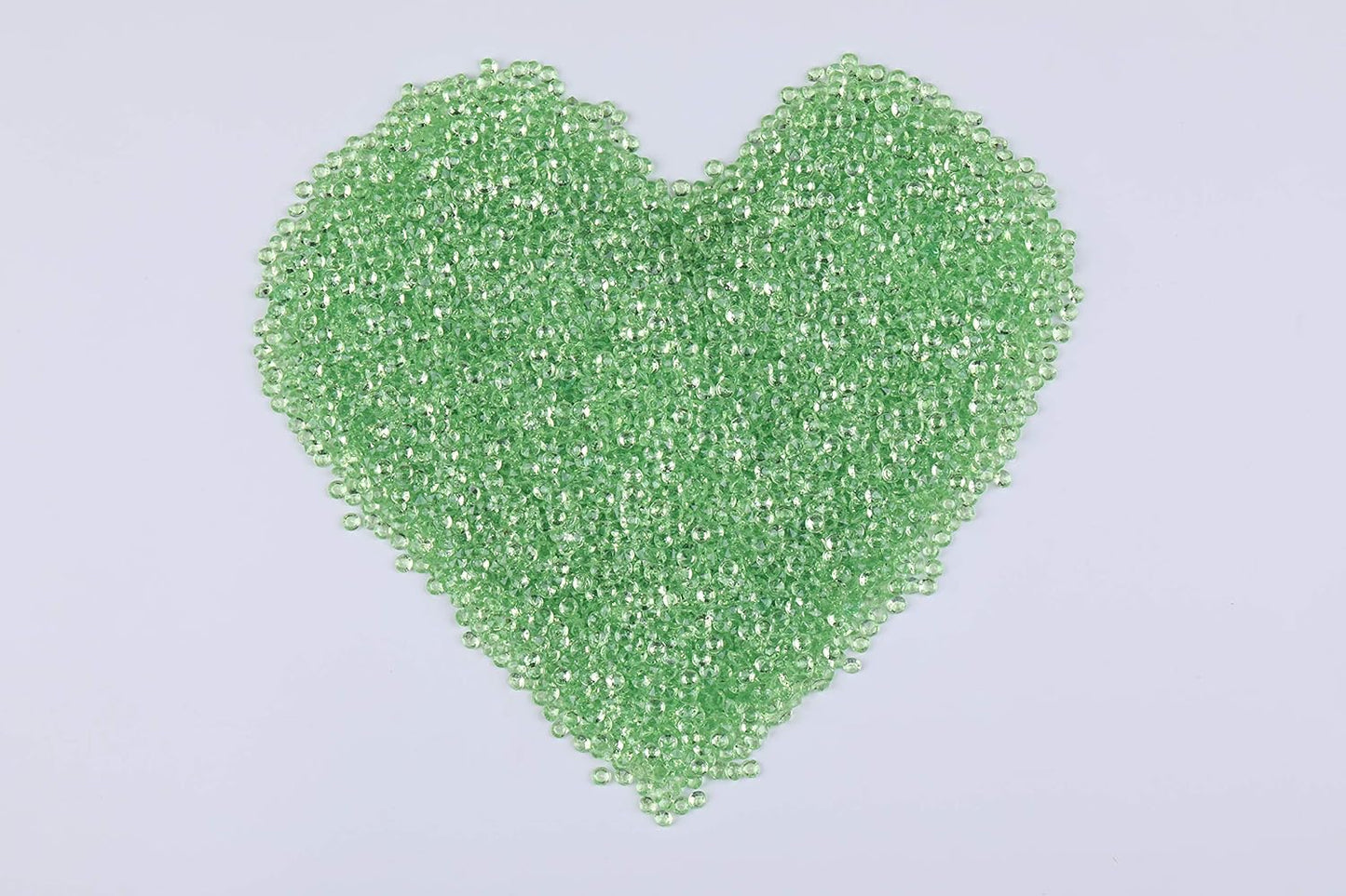 10000 pcs/Pack Wedding Table Scatter Confetti Crystals Acrylic Diamonds Vase Fillers 4.5 mm Rhinestones for Wedding, Bridal Shower, Vase Beads Decorations (Light Green)