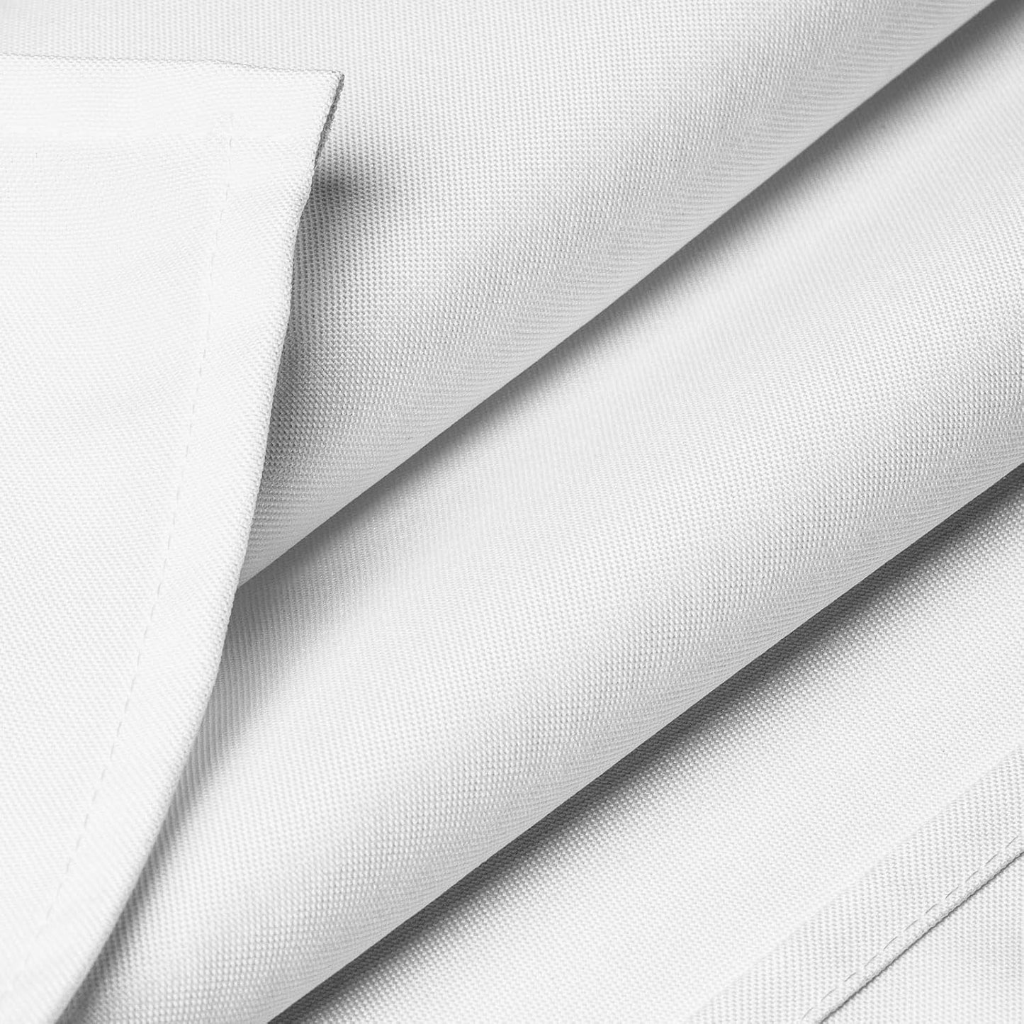 Lann's Linens - 70" Square Premium Tablecloth for Wedding/Banquet/Restaurant - Polyester Fabric Table Cloth - White