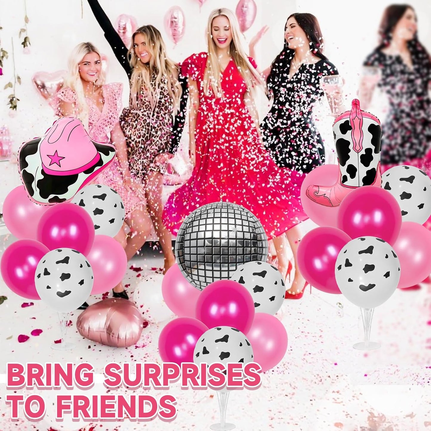 Party Balloons Stand Kit Foil Balloons Themed Party Balloon Centerpiece for Tables Birthday Party Decorations