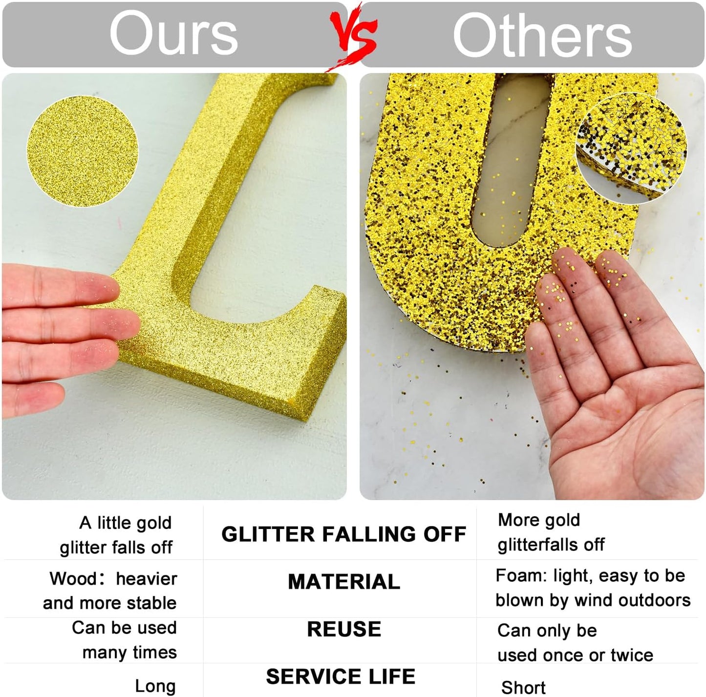 TONIFUL 8 Inch Silver Glitter Letter K Table Centerpiece A-Z Silver Birthday Party Decorations,Silver Alphabet K for Birthday,Chrismas,Graduation,Bridal Shower,Wedding,Anniversary Party Supplies