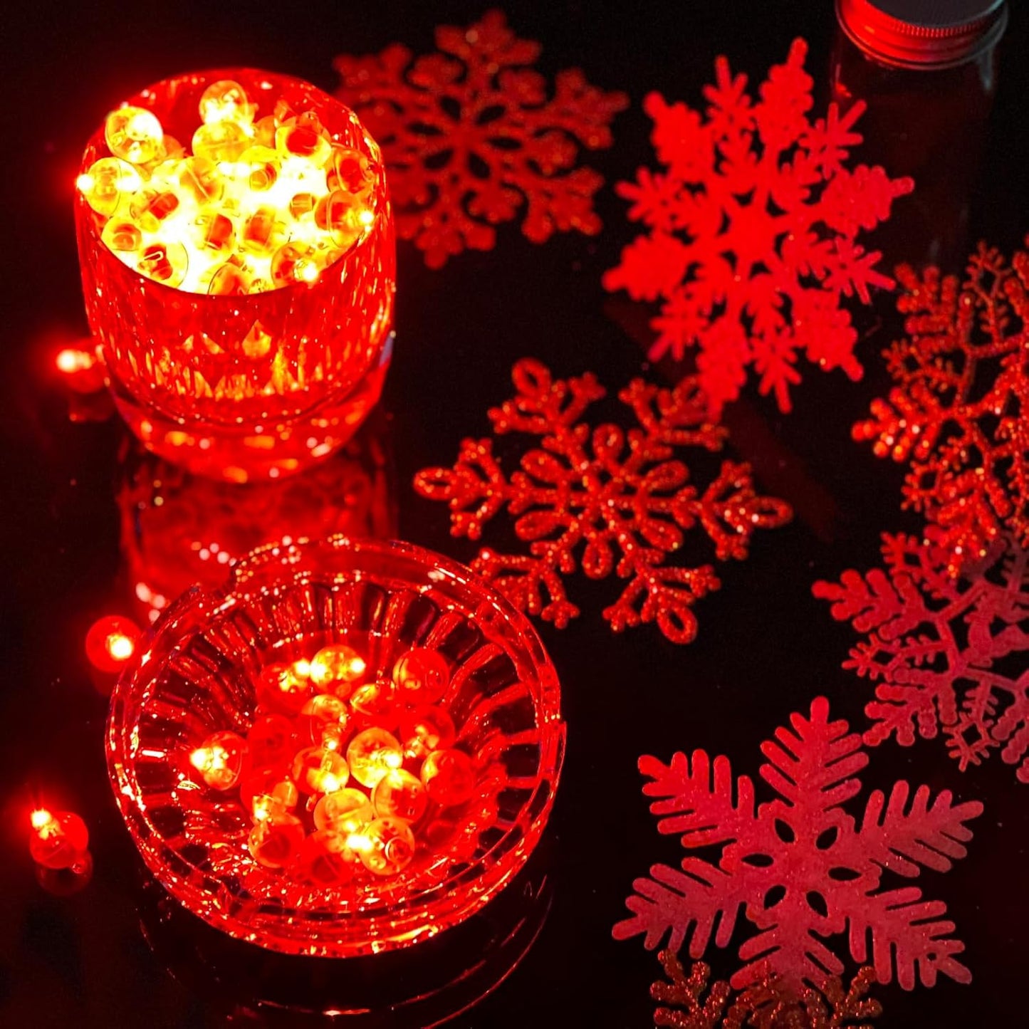 200pcs Red LED Balloon Lights, Mini Led Lights Small Round LED Ball Lamp for Paper Lantern Balloons Indoor Outdoor Party Event Fun Birthday Party Supplies Wedding Halloween Christmas Decoration